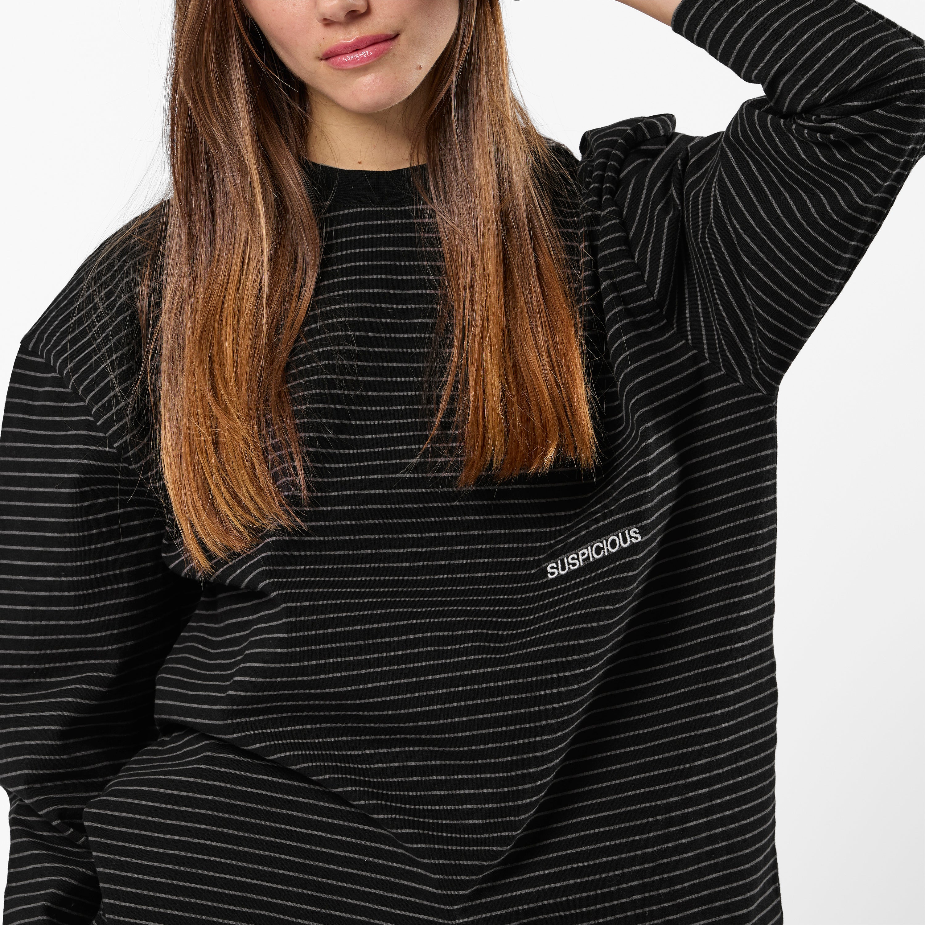 PL / The Essentials Striped Longsleeve - Black - Image 2