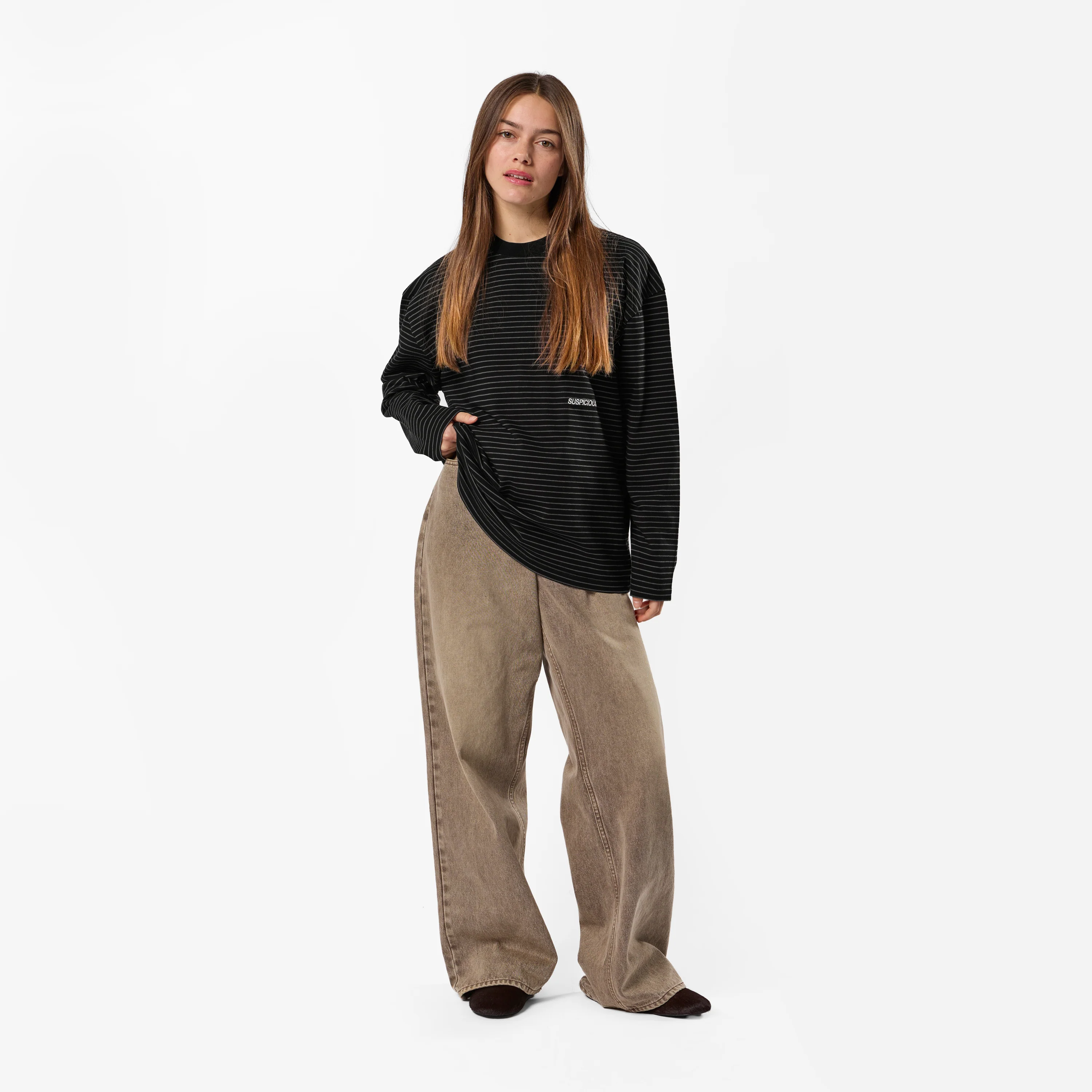 PL / The Essentials Striped Longsleeve - Black - Image 5