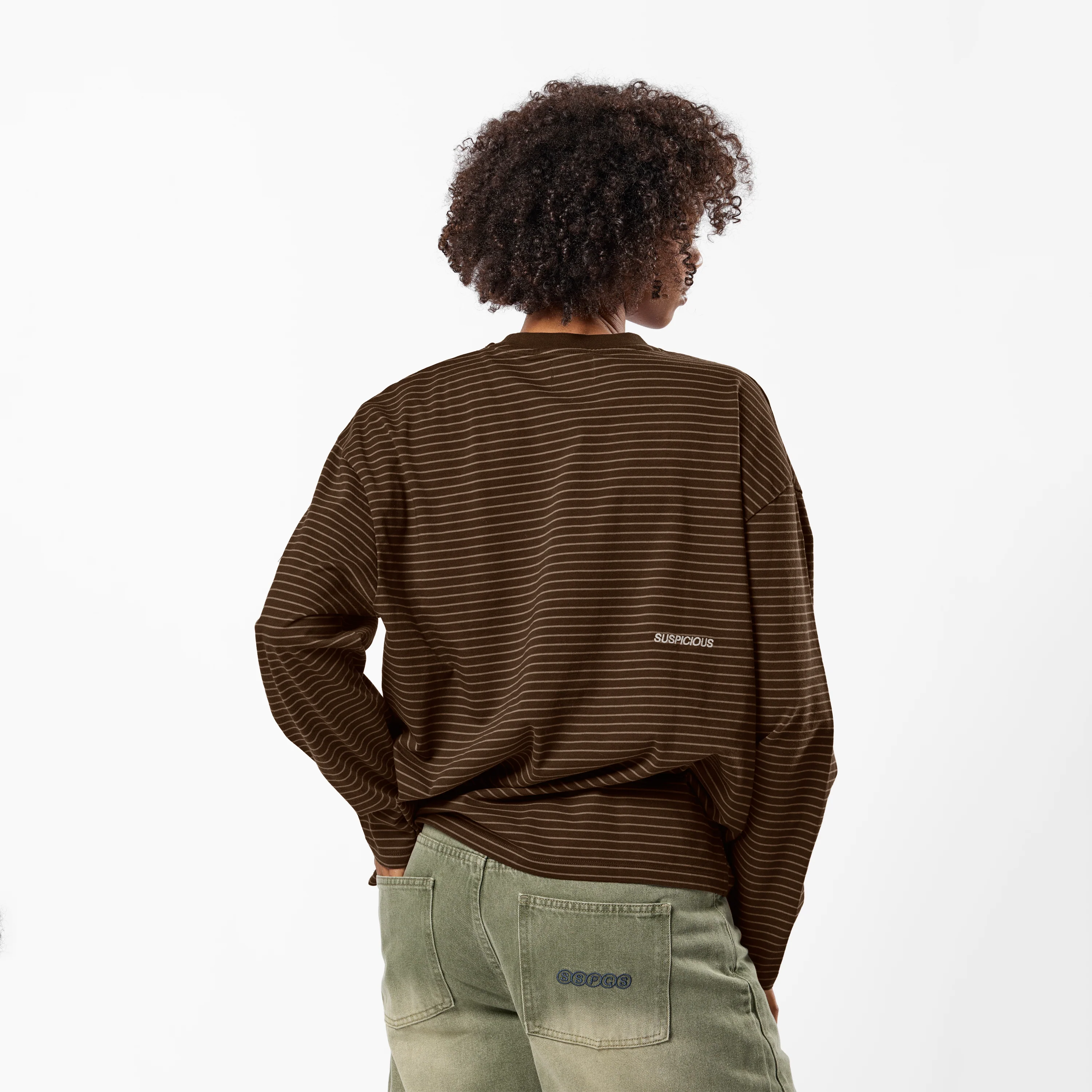 PL / The Essentials Striped Longsleeve - Espresso - Image 4