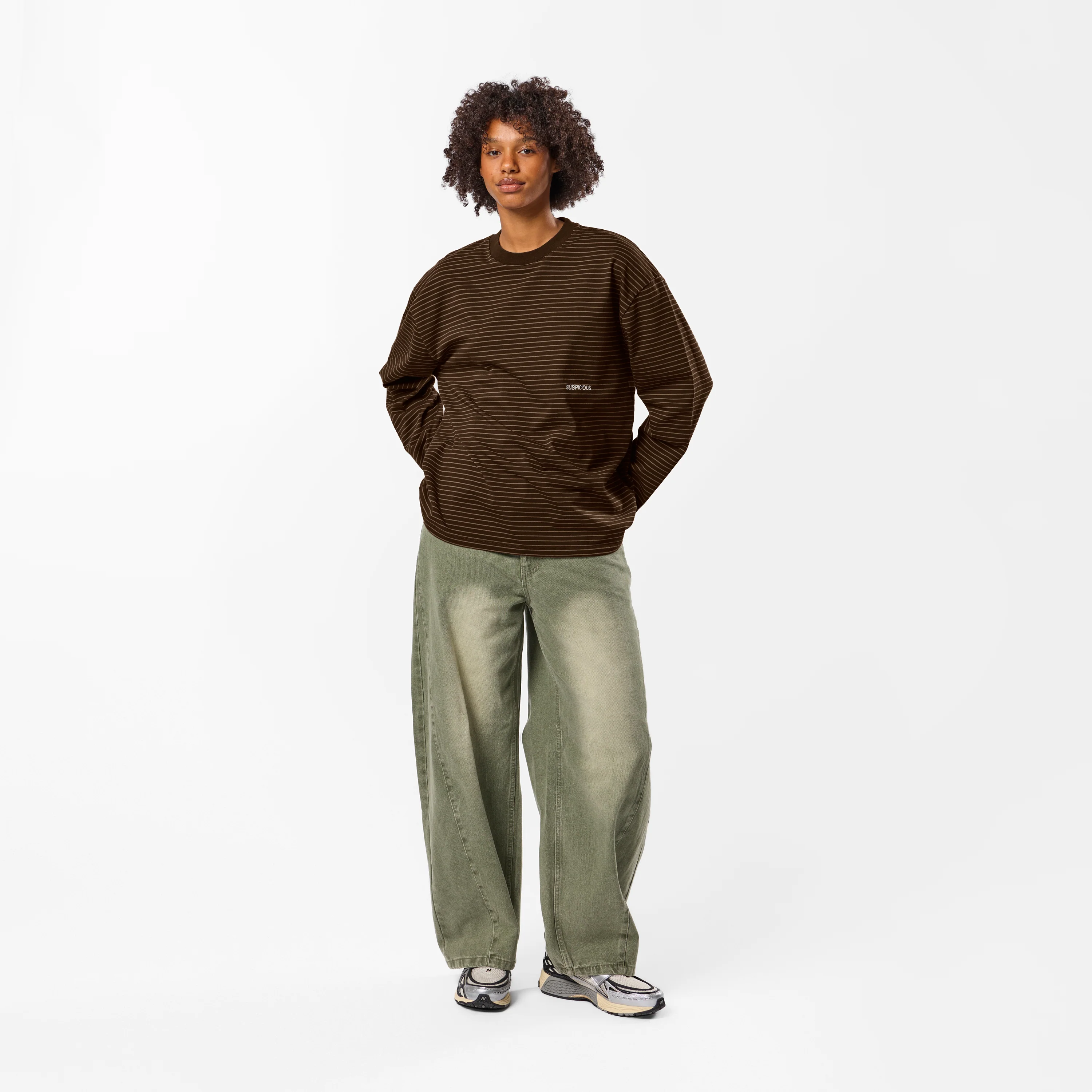 PL / The Essentials Striped Longsleeve - Espresso - Image 7