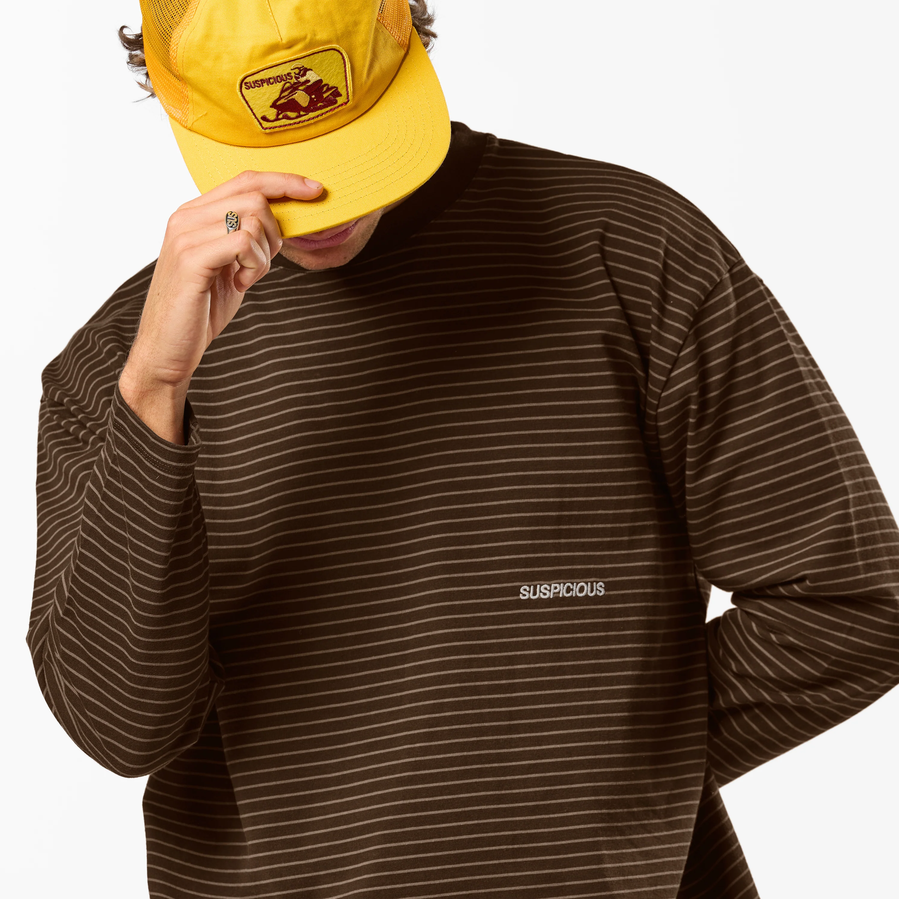 PL / The Essentials Striped Longsleeve - Espresso - Image 8
