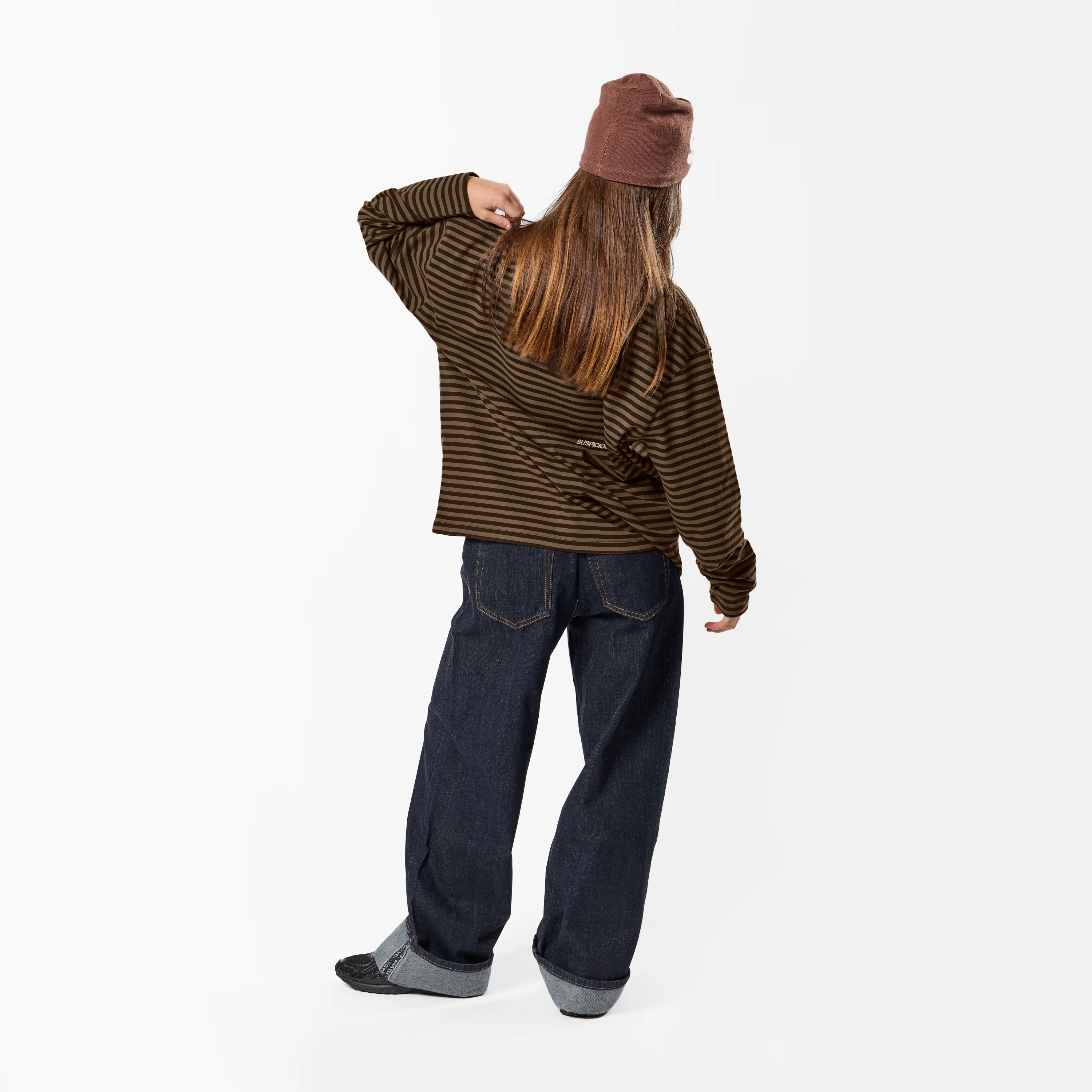 PL / The Essentials Striped Longsleeve - Espresso Tone - Image 6