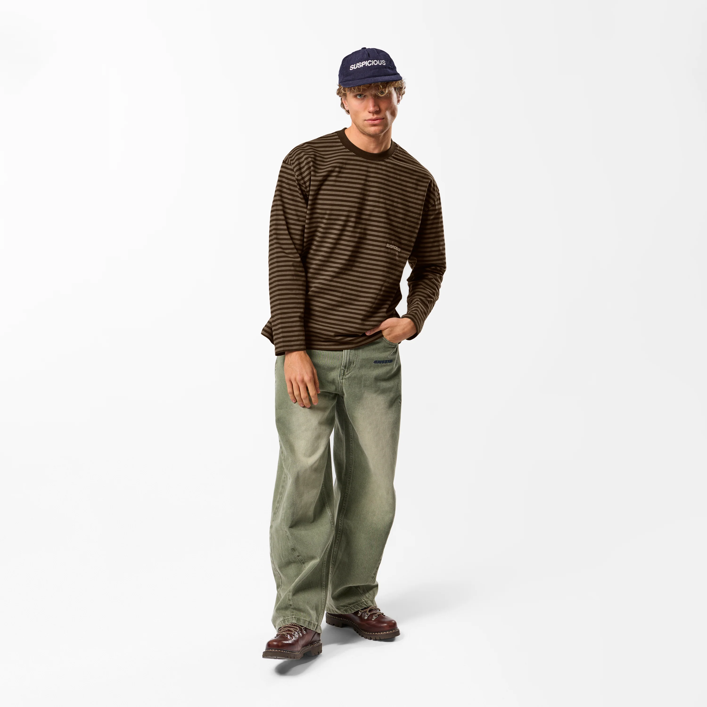 PL / The Essentials Striped Longsleeve - Espresso Tone - Image 7