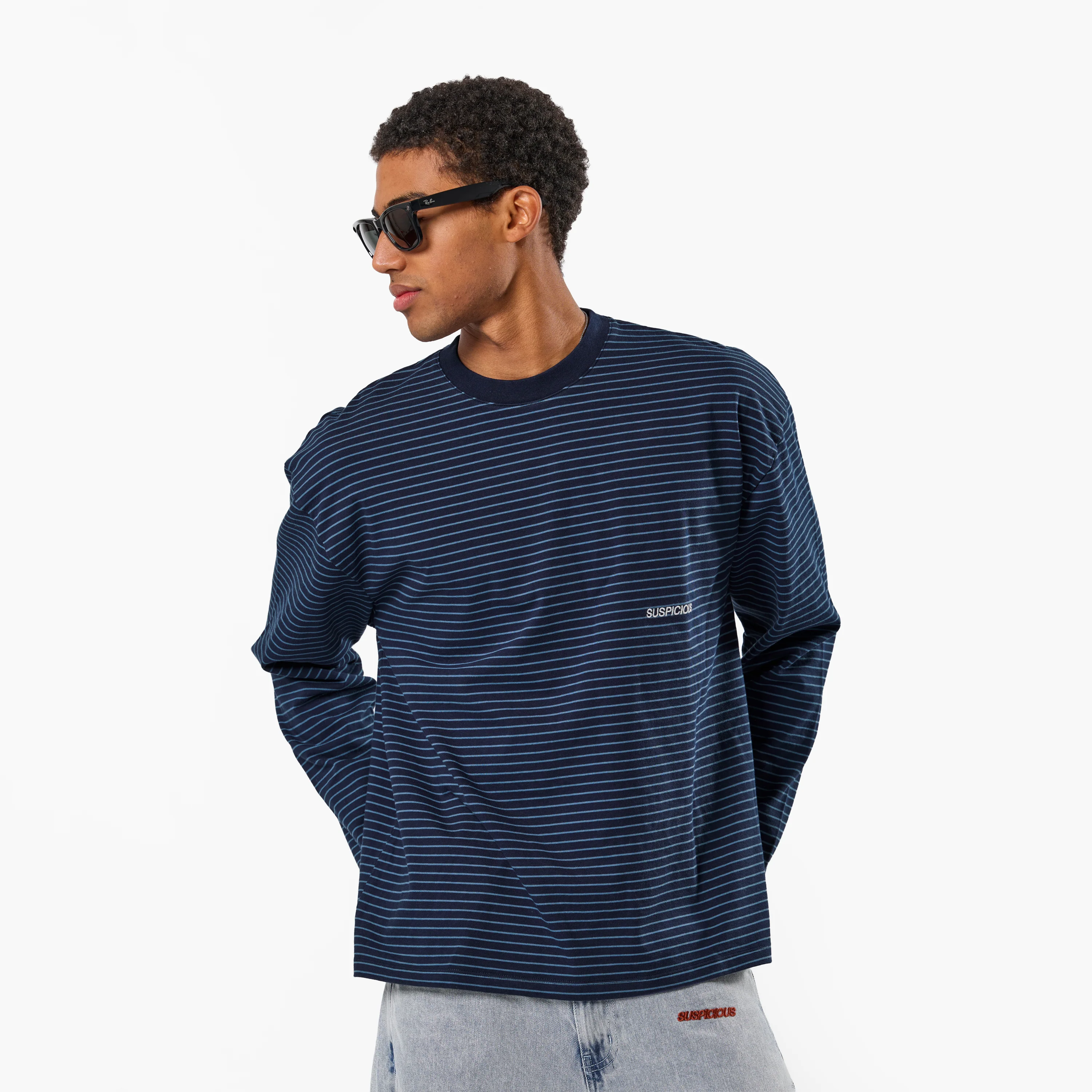 PL / The Essentials Striped Longsleeve - Nightfall - Image 2