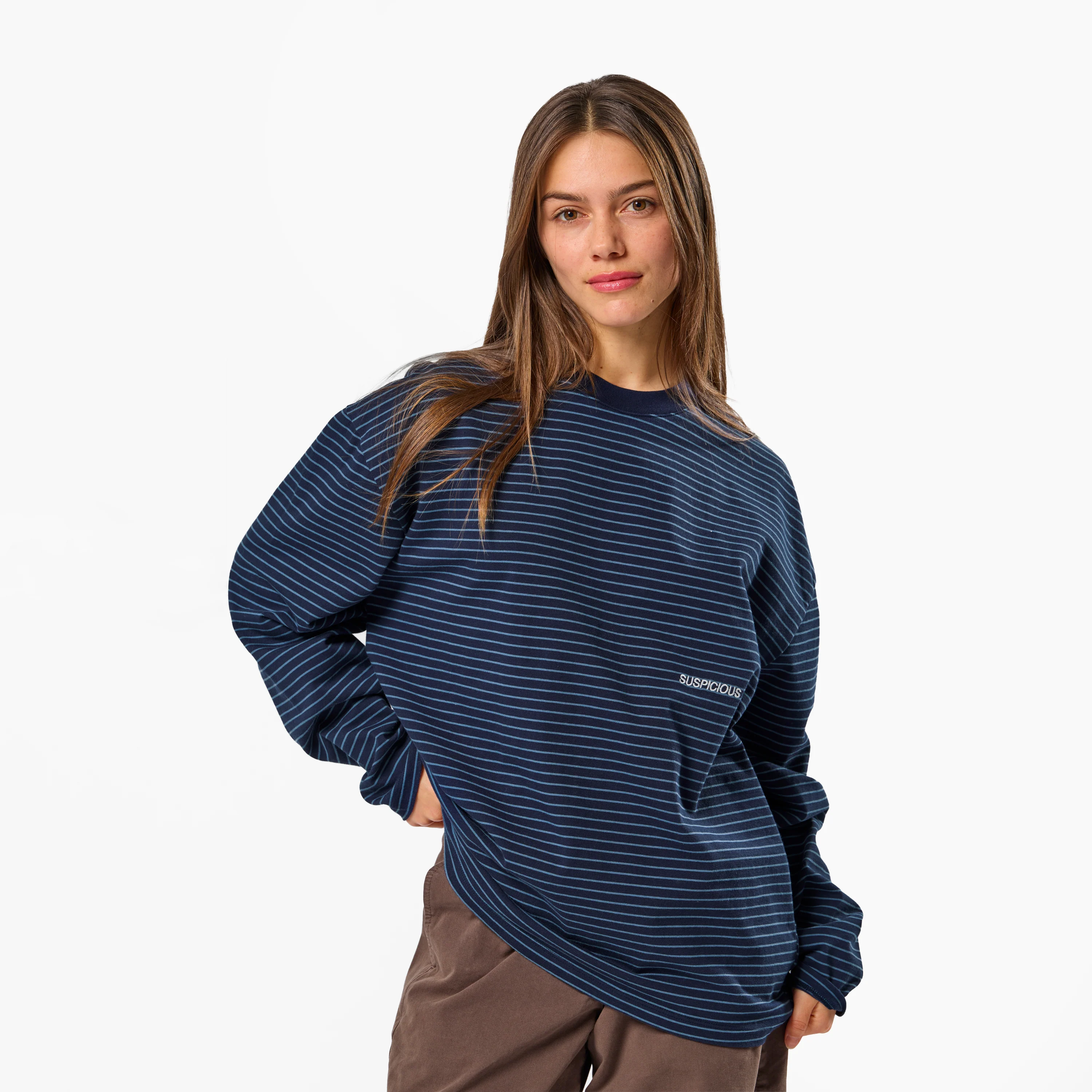 PL / The Essentials Striped Longsleeve - Nightfall - Image 8