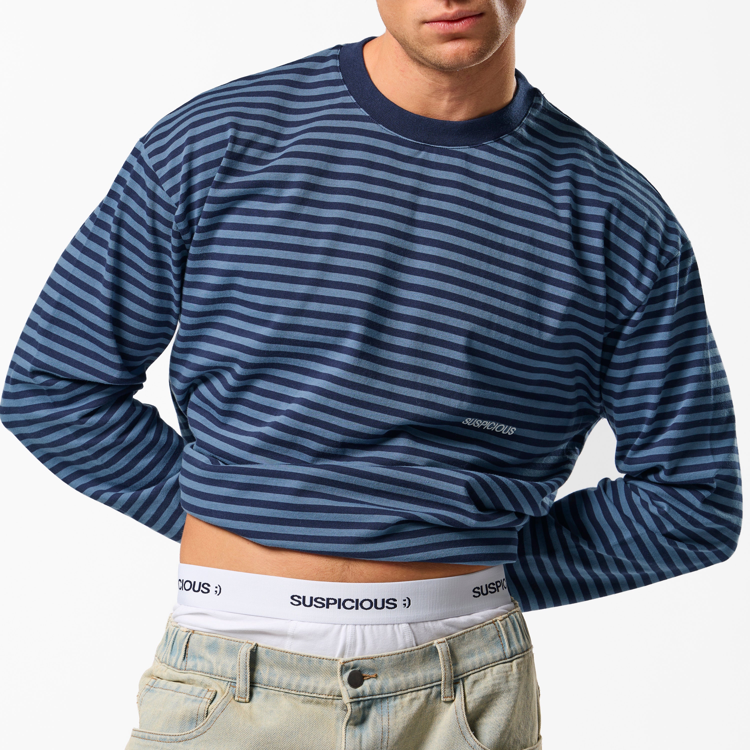 PL / The Essentials Striped Longsleeve - Nightfall Tone - Image 2