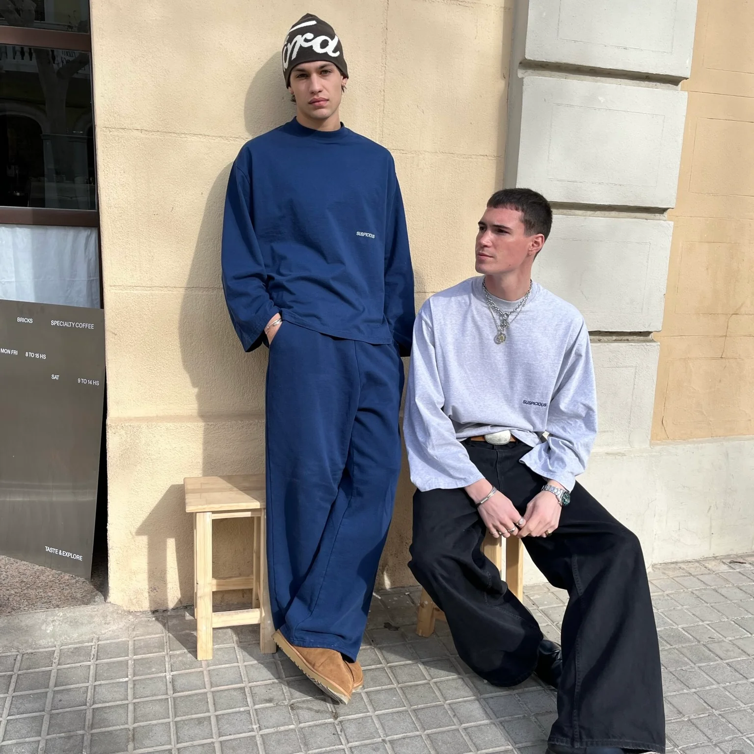 PL / The Essentials Sweatpants - Navy - Image 9