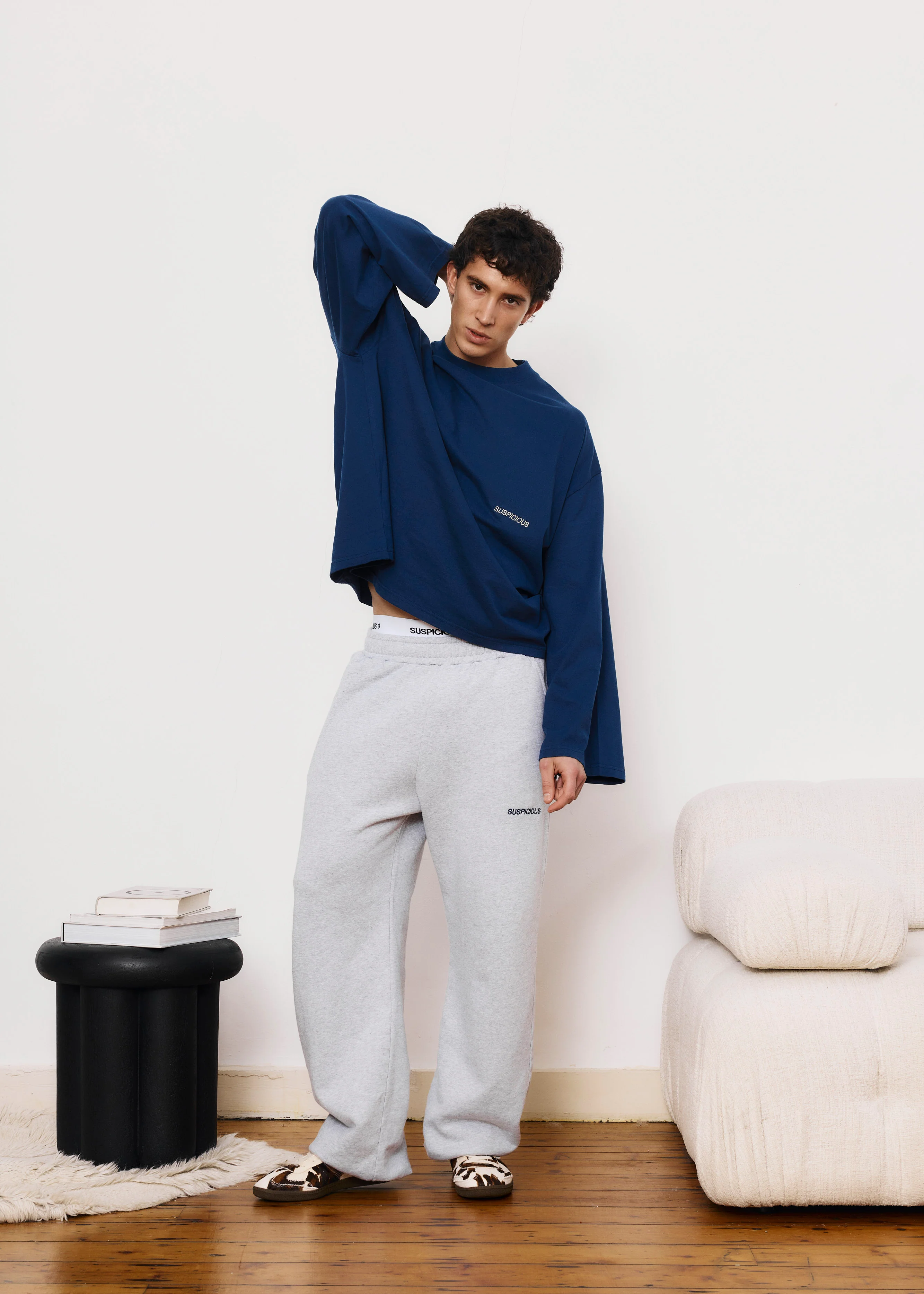 PL / The Essentials Sweatpants - Neutral Heather - Image 5