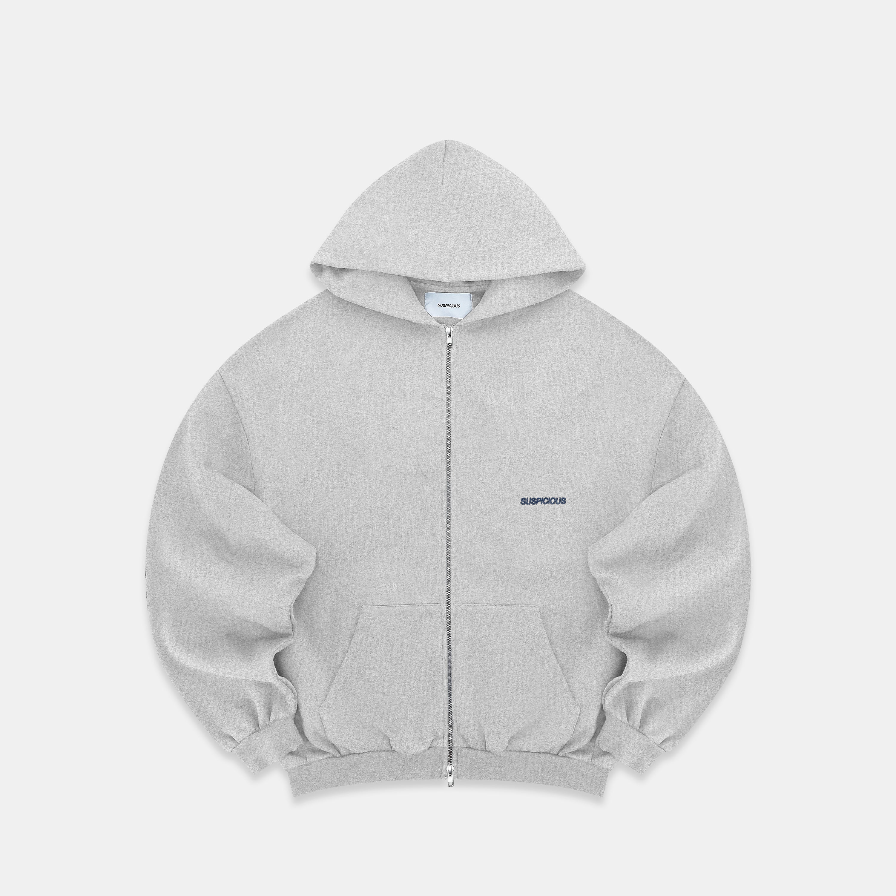 PL / The Essentials Zip-Up Hoodie - Neutral Heather
