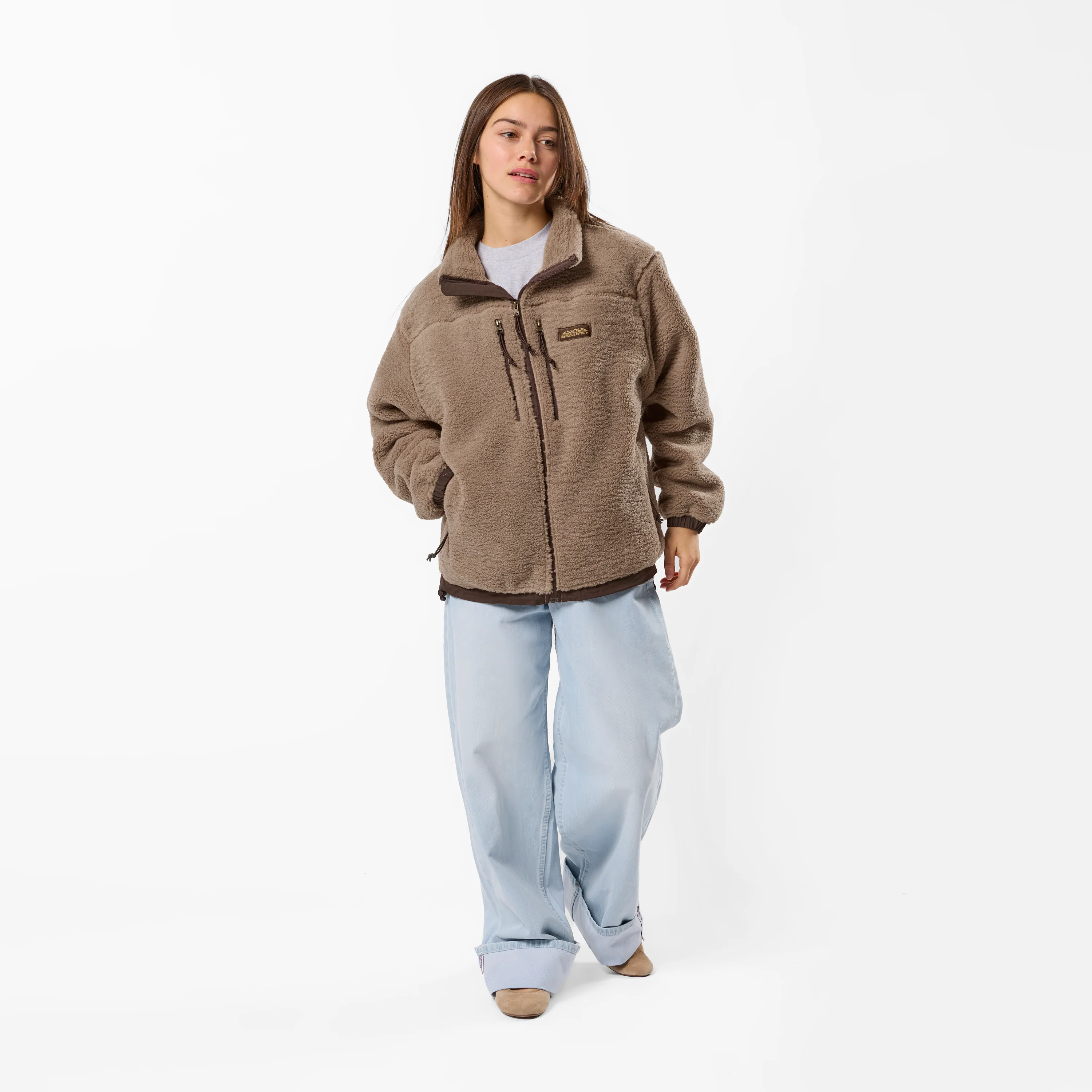 PL / The Landscape Sherpa Jacket - Brown - Image 3