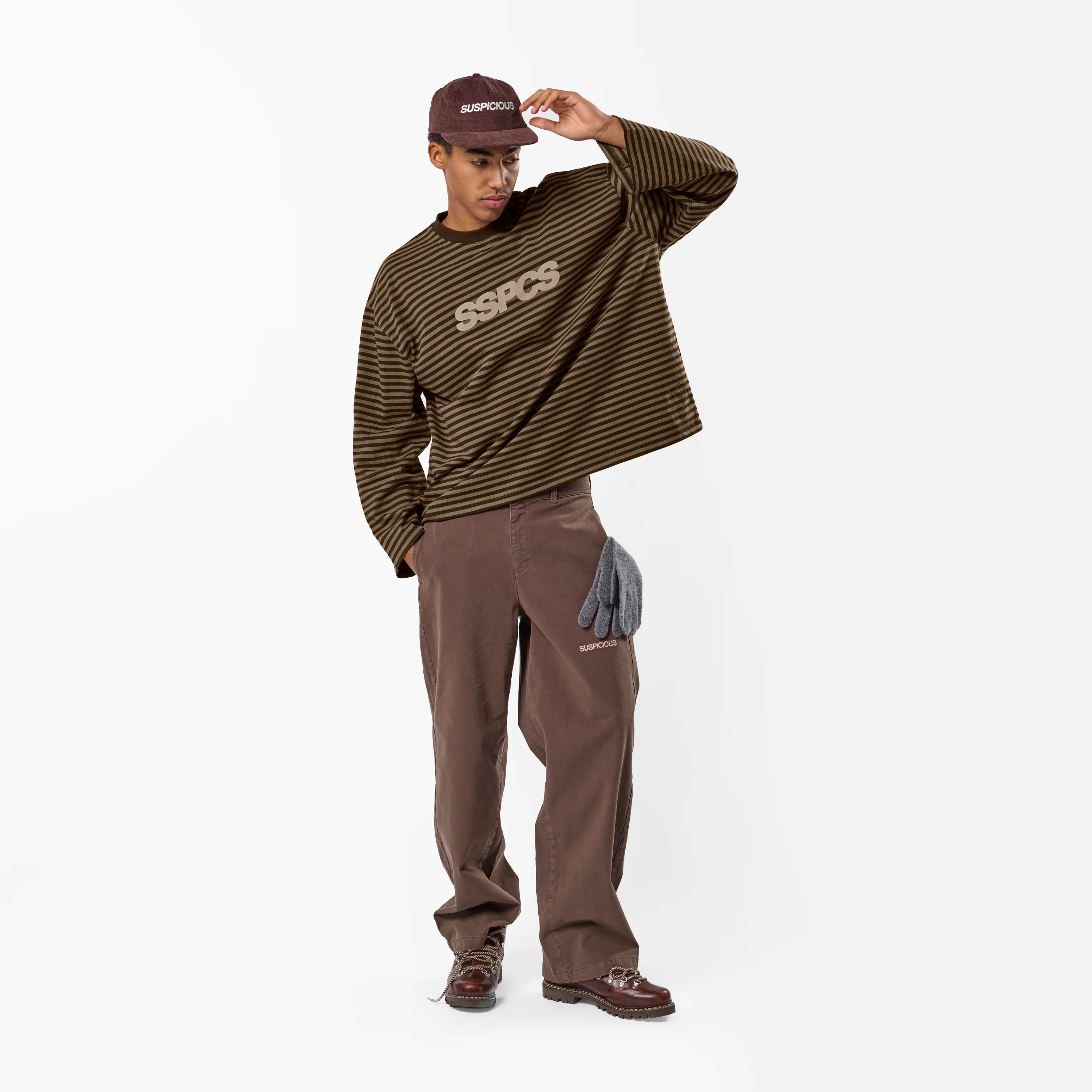 PL / The Slanted SSPCS Striped Longsleeve - Espresso Tone - Image 3