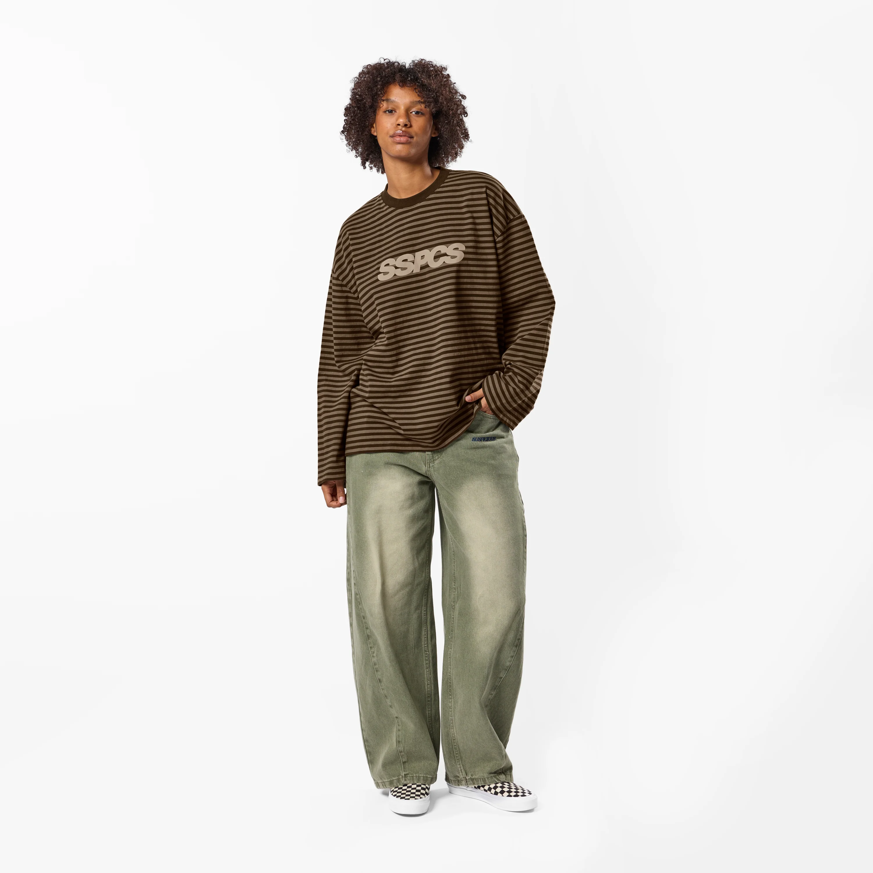 PL / The Slanted SSPCS Striped Longsleeve - Espresso Tone - Image 7