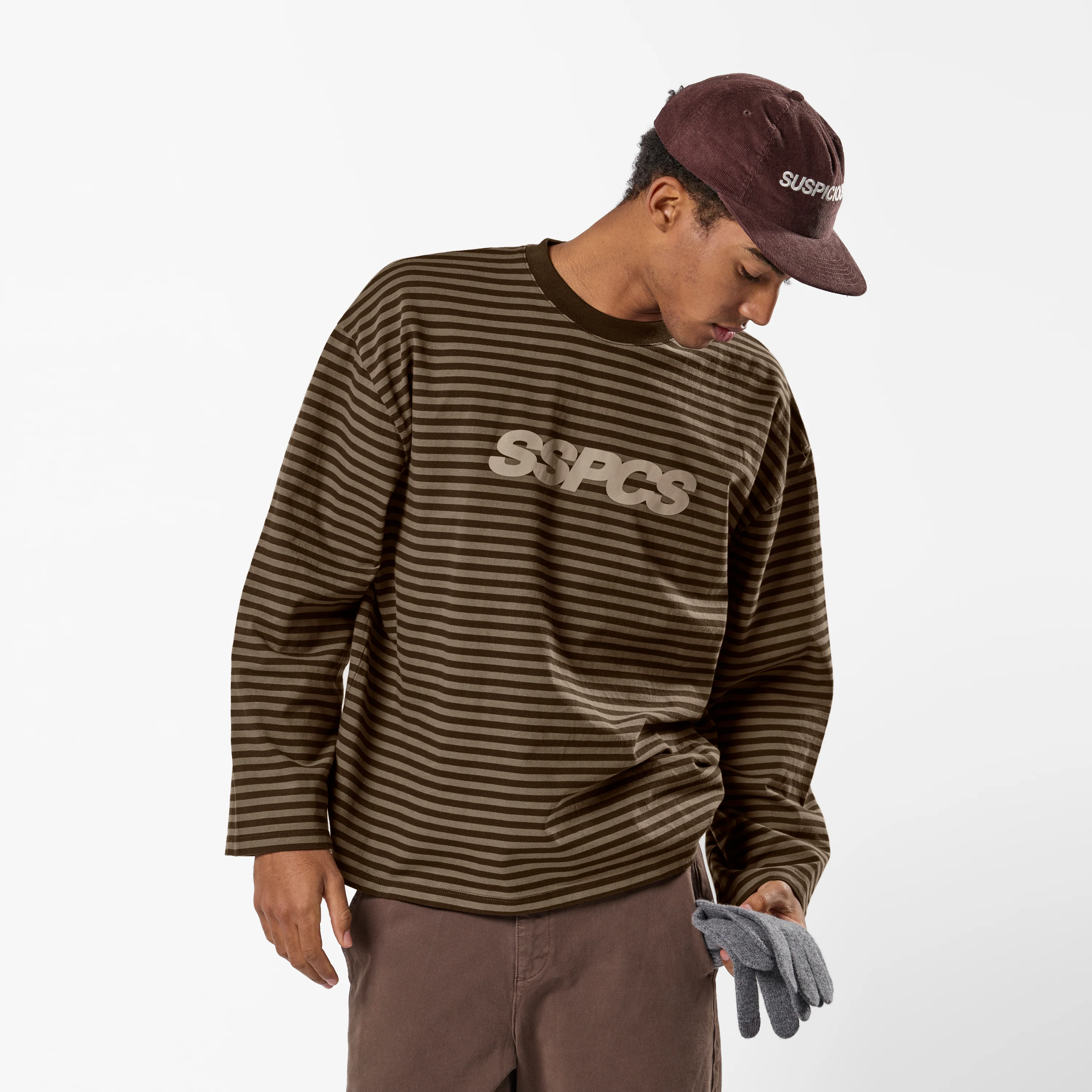 PL / The Slanted SSPCS Striped Longsleeve - Espresso Tone - Image 8