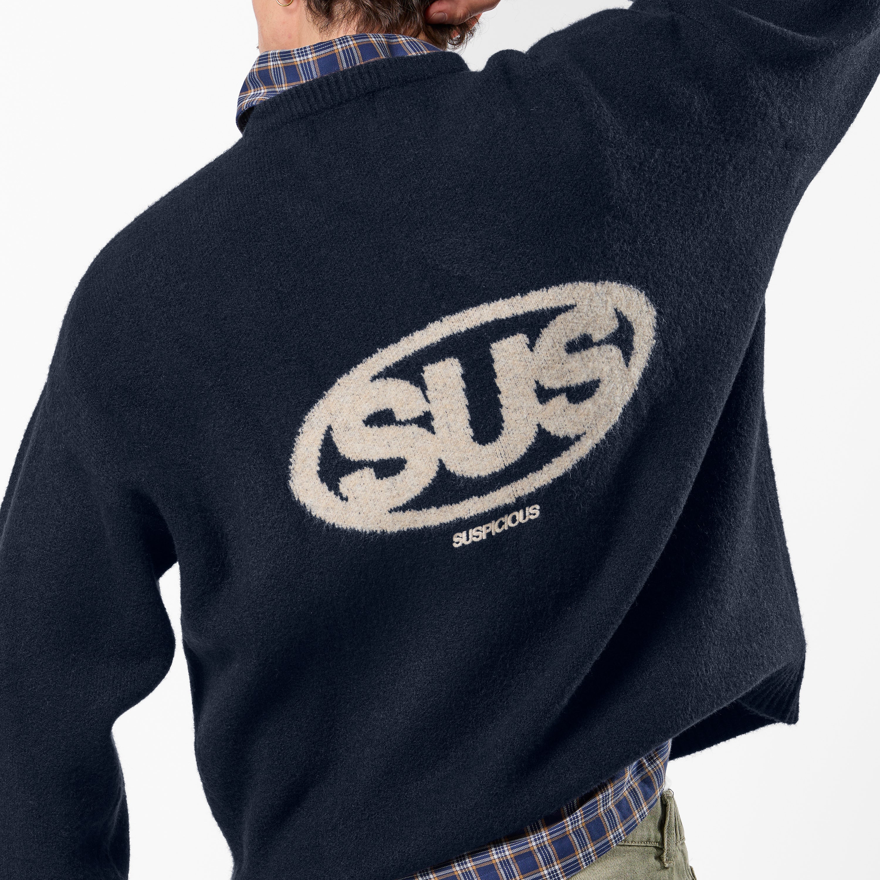 PL / The SUS Knitted Sweat - Navy - Image 2