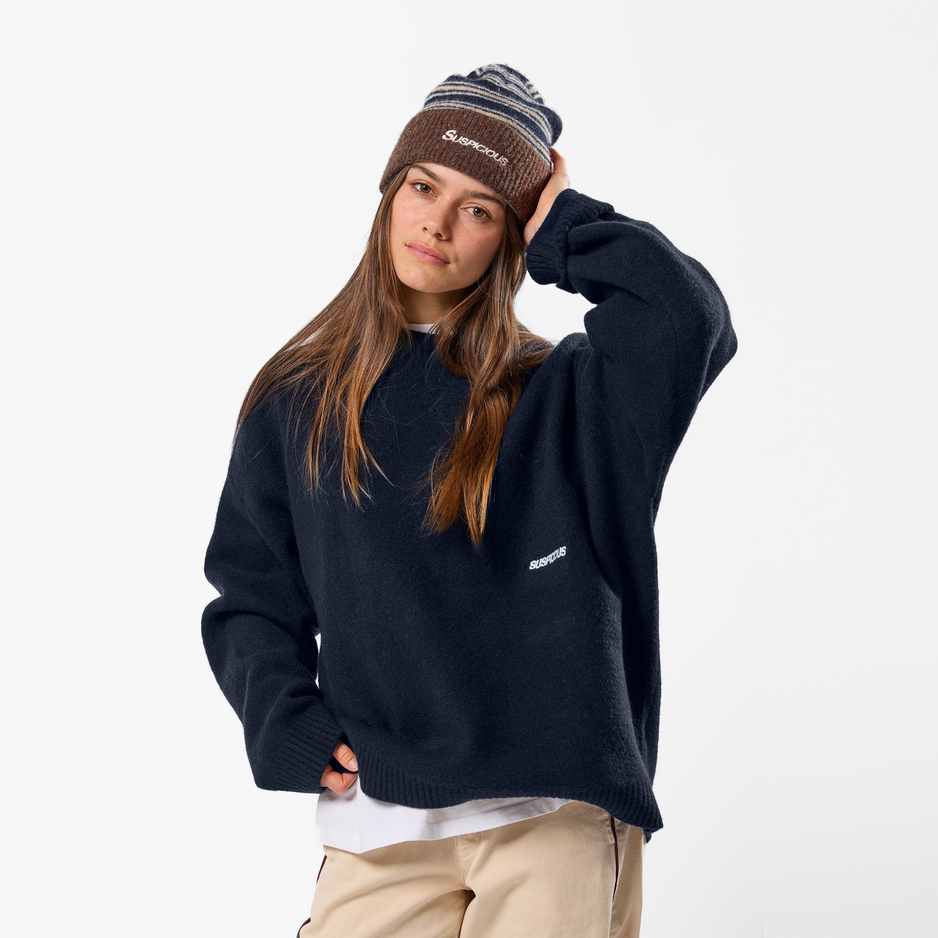 PL / The SUS Knitted Sweat - Navy - Image 3