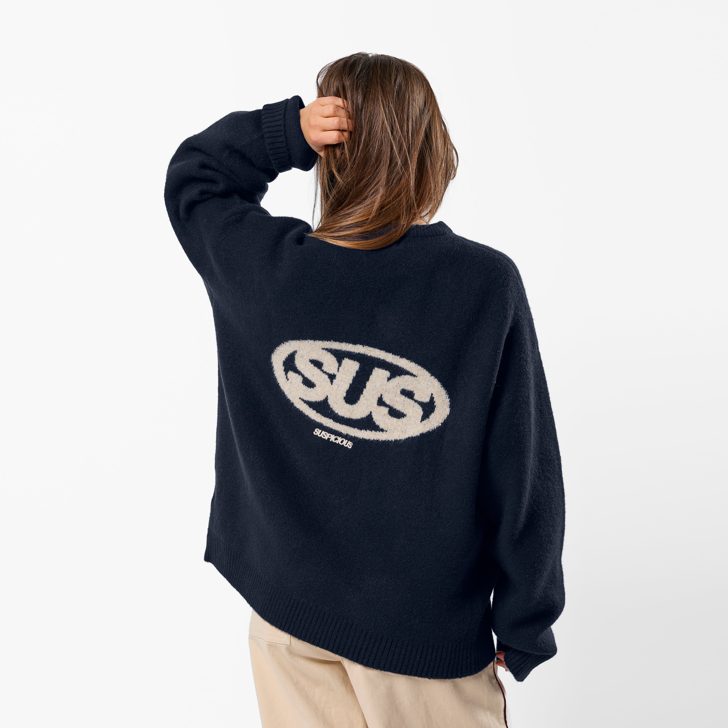 PL / The SUS Knitted Sweat - Navy - Image 9