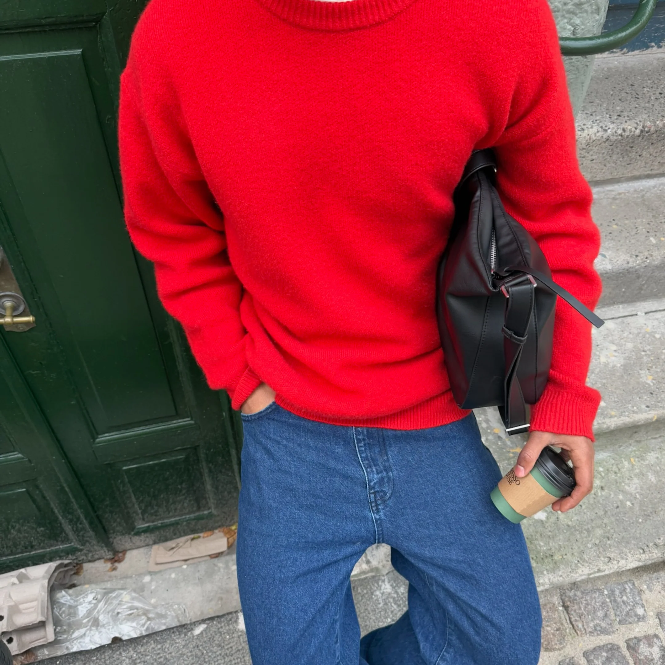 PL / The Suspicious Knitted Sweat - Red - Image 5