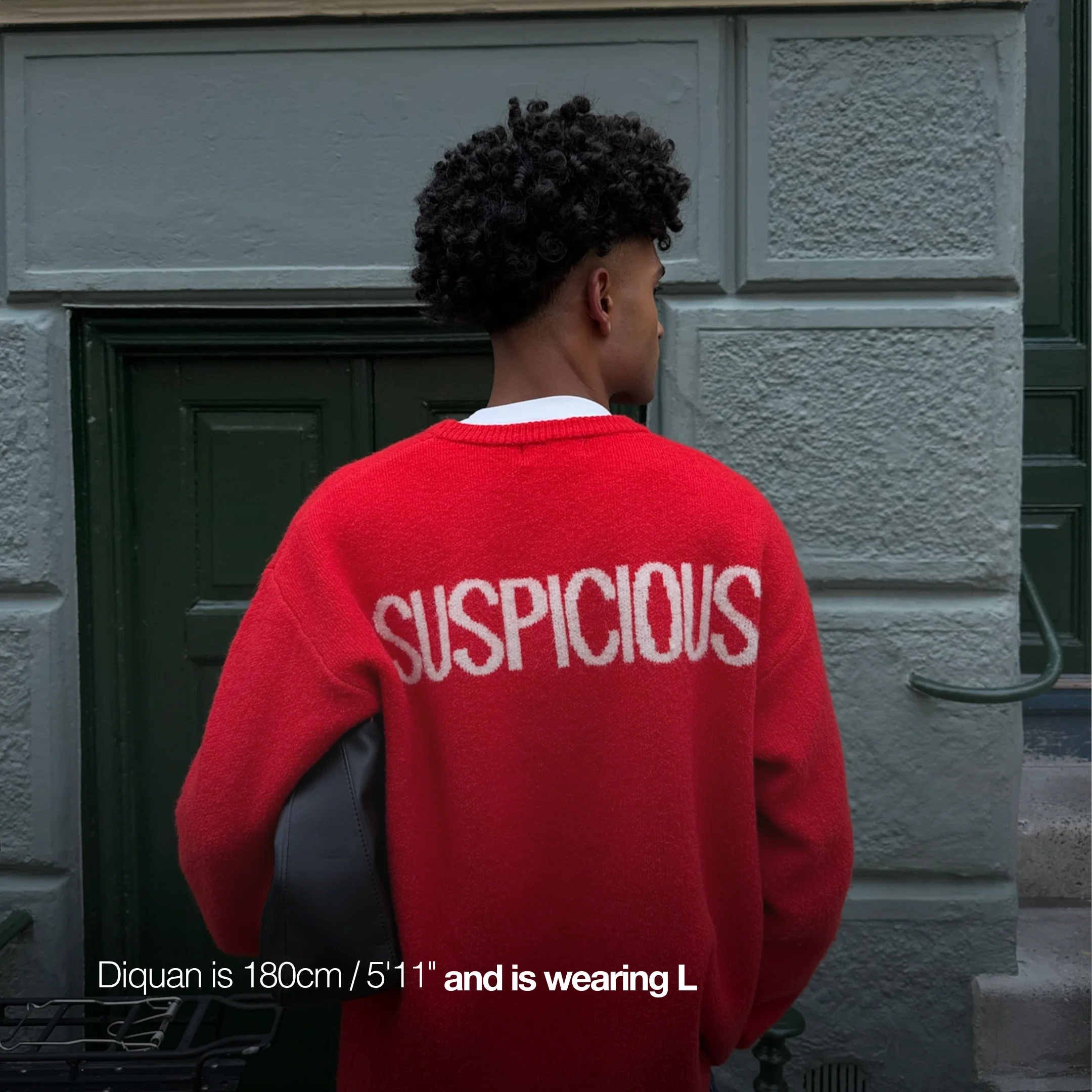 PL / The Suspicious Knitted Sweat - Red - Image 6