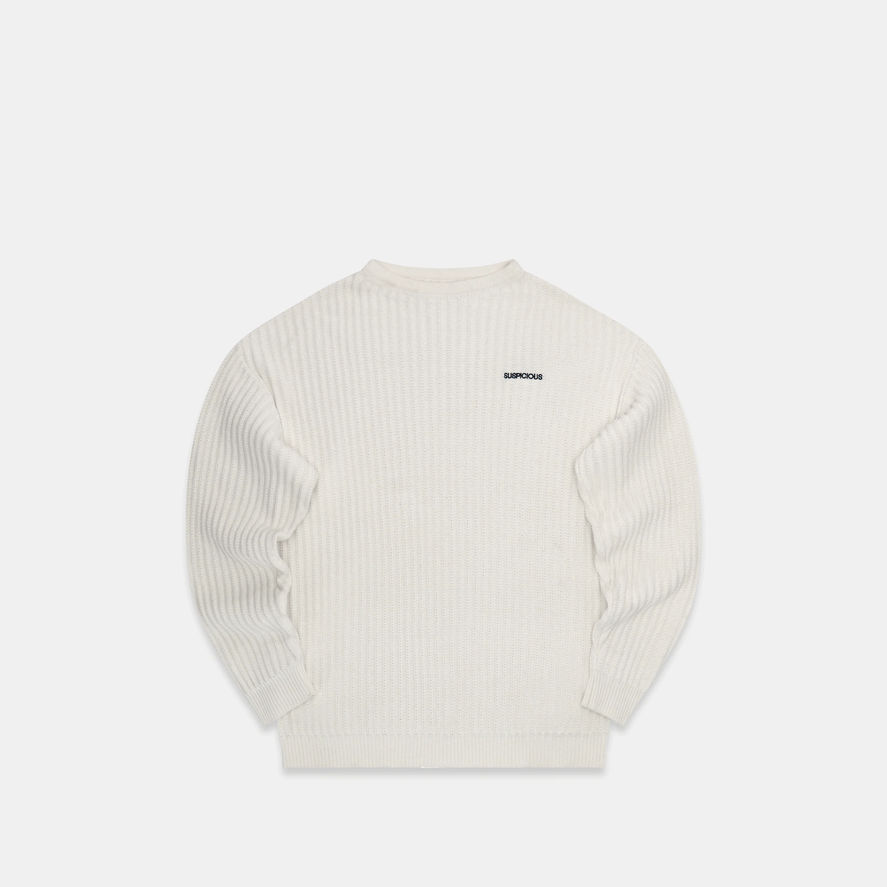 PL / The Suspicious Rib Knit - White