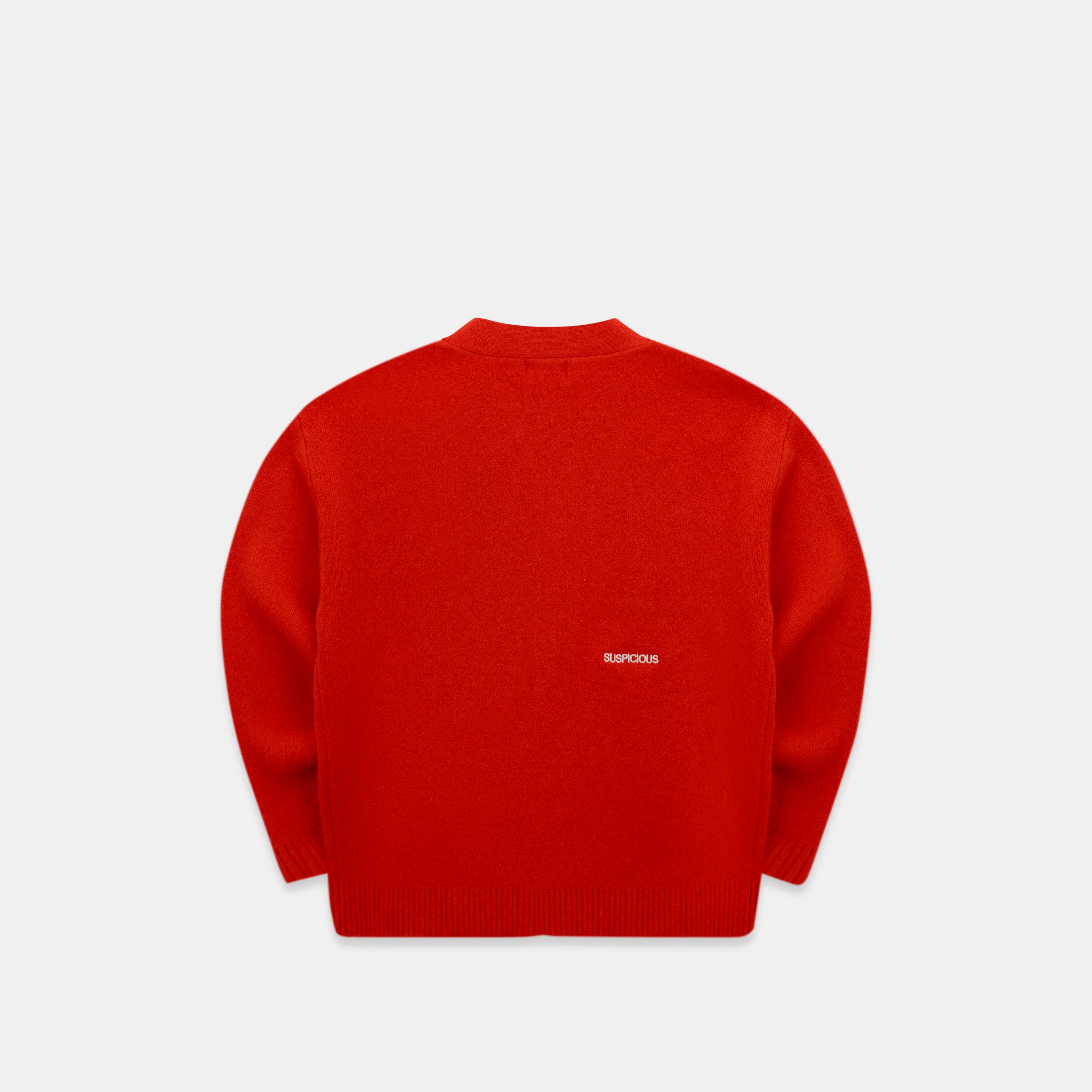 Polkaline / Essentials Knitted Cardigan - Red - Image 9