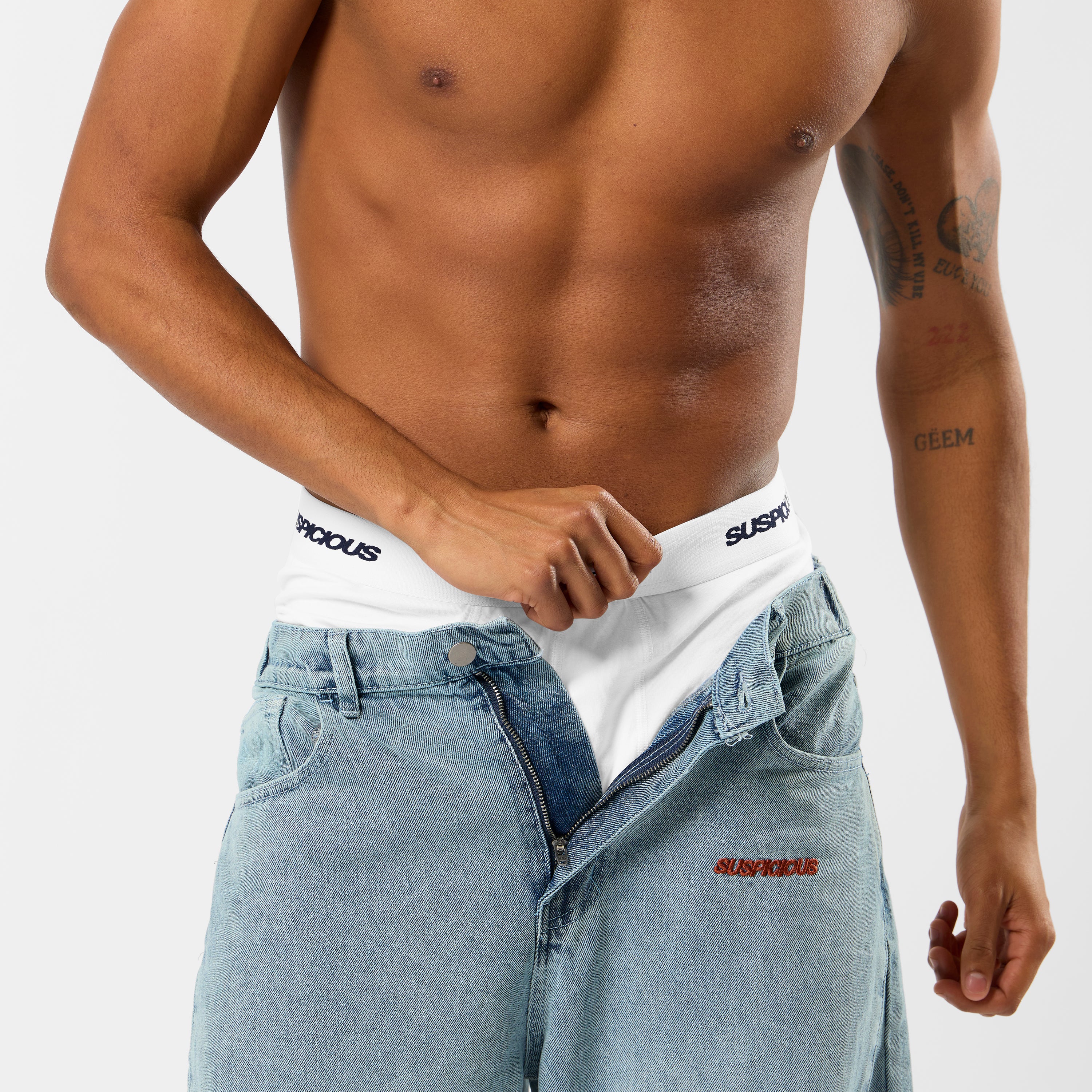 Polkaline / Suspicious Boxers - White - Image 3
