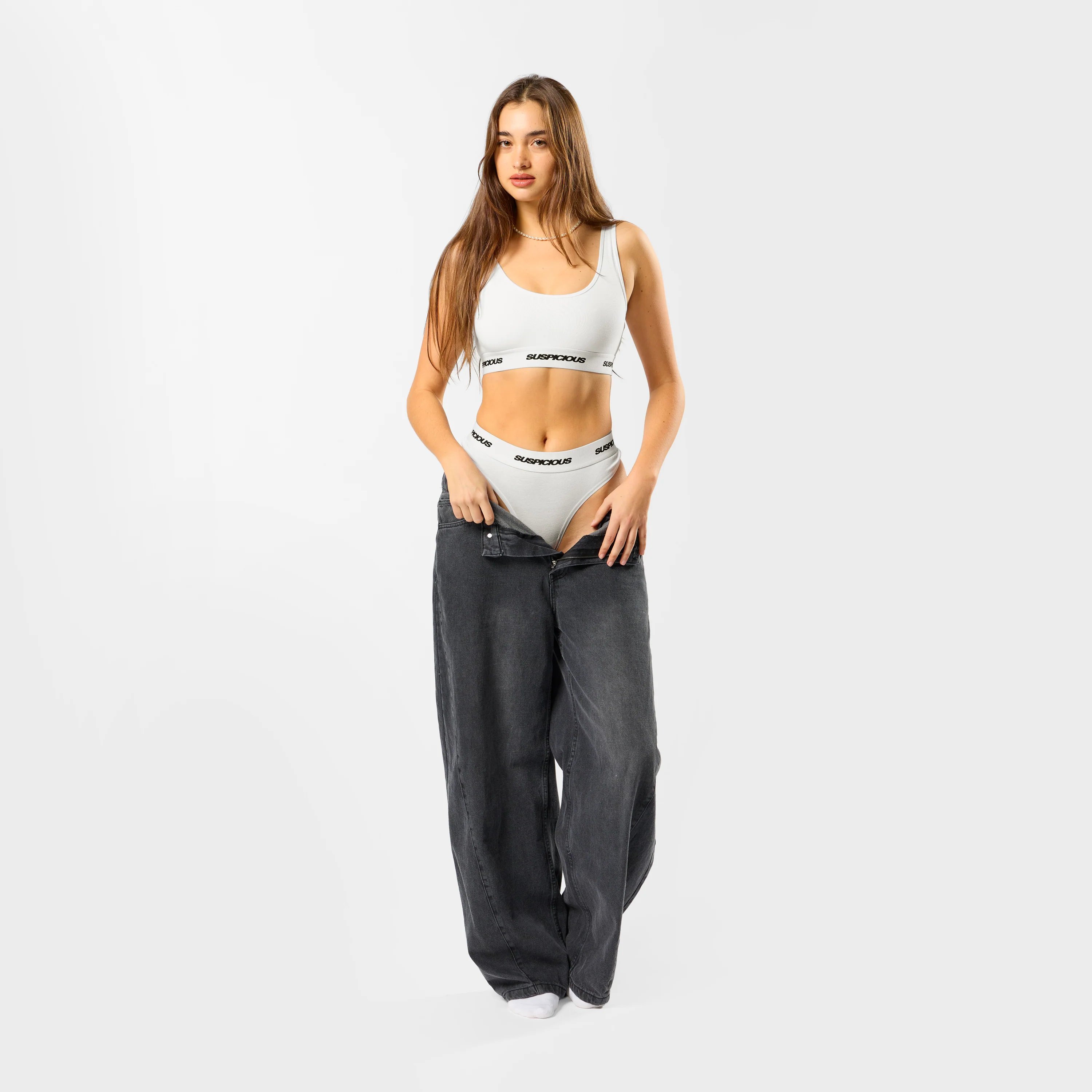 Polkaline / Suspicious Bralette - White - Image 4