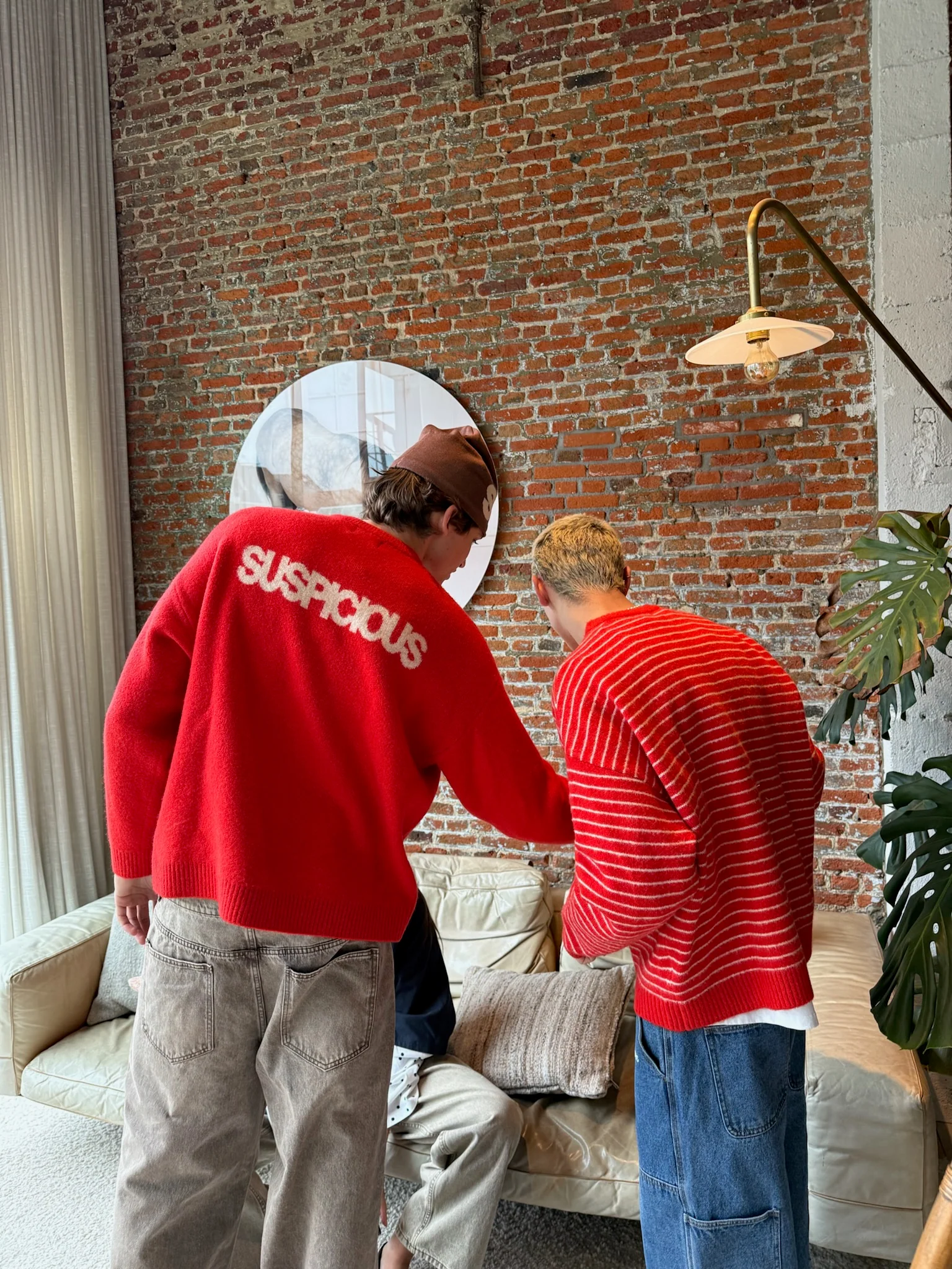 Polkaline / Suspicious Knitted Sweat - Red - Image 10