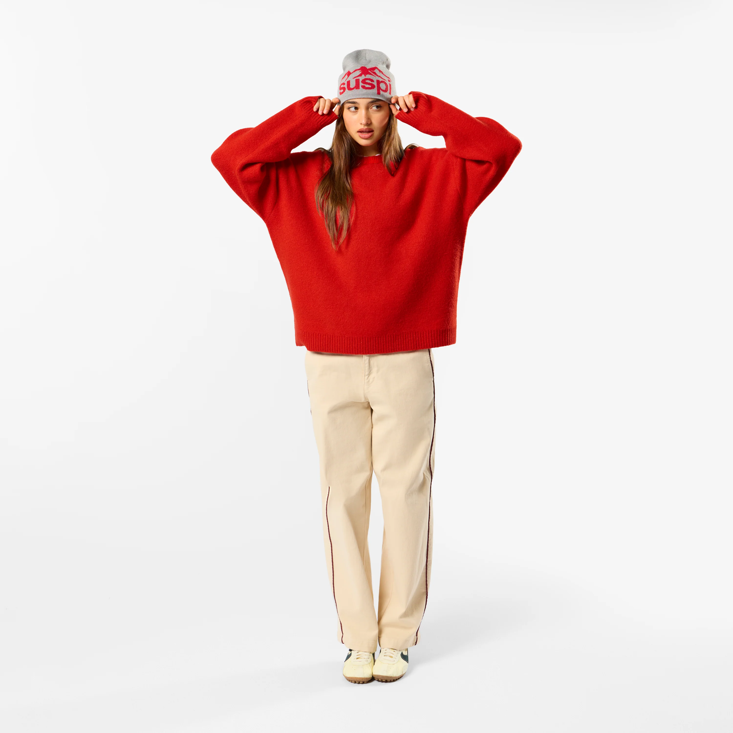 Polkaline / Suspicious Knitted Sweat - Red - Image 7