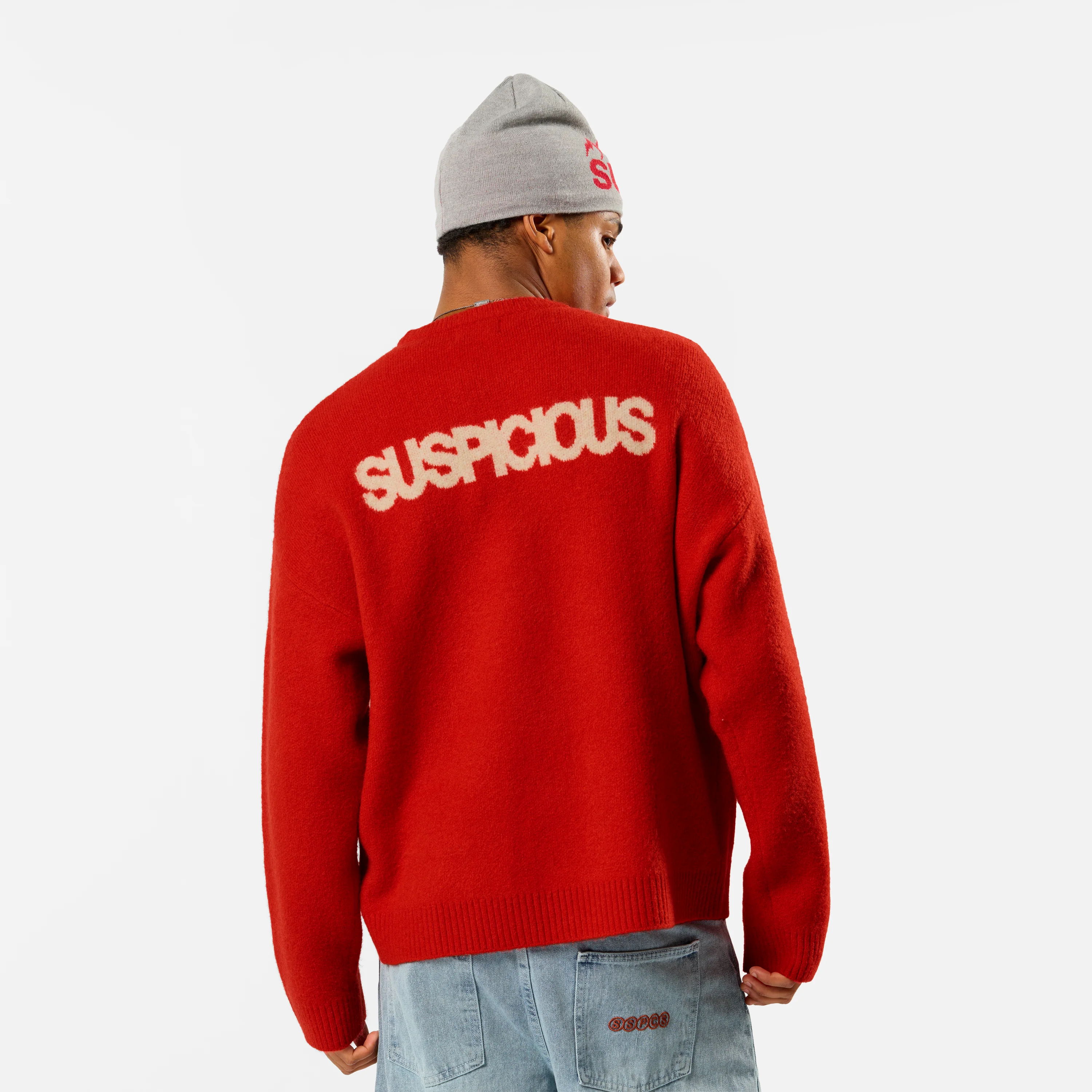 Polkaline / Suspicious Knitted Sweat - Red - Image 8