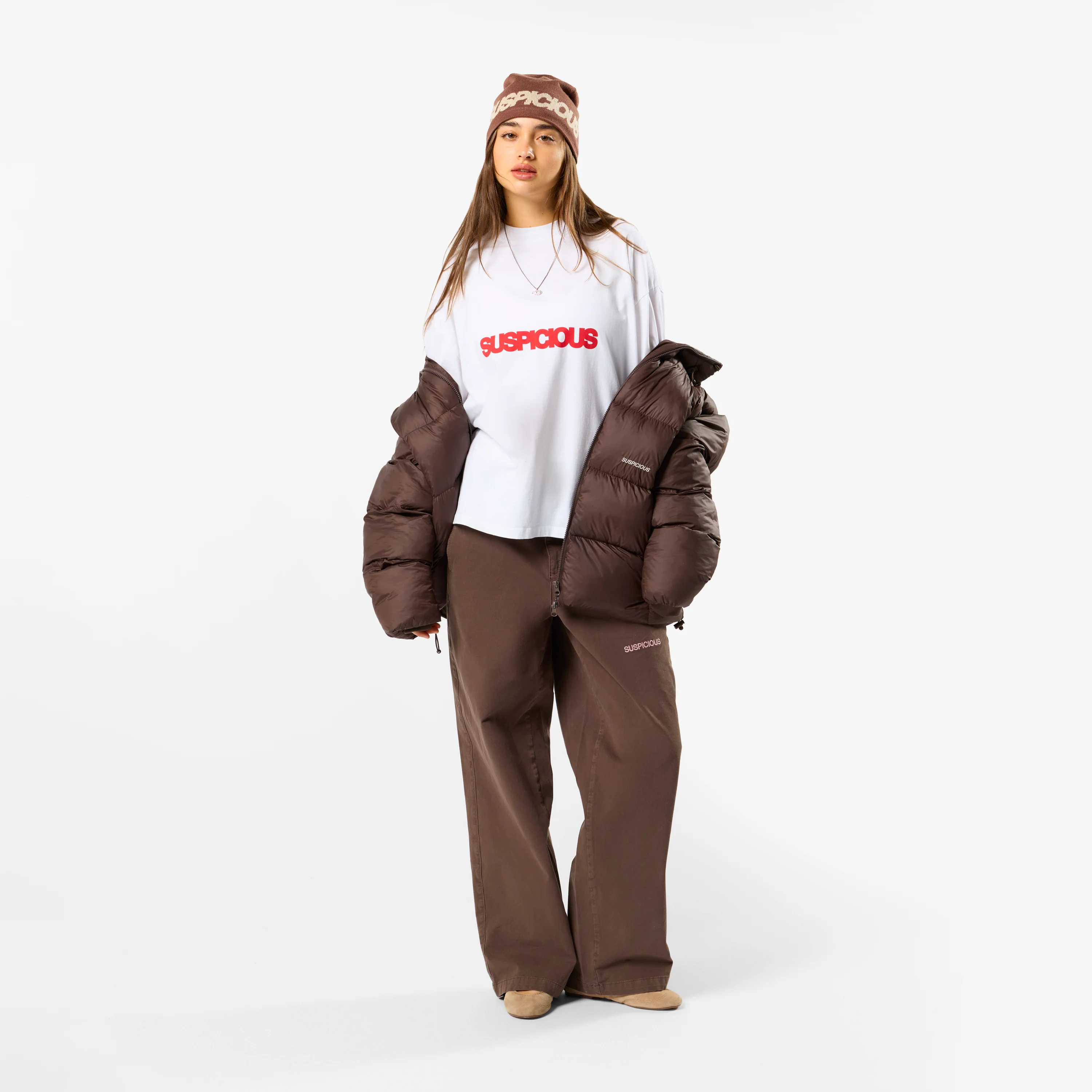 Polkaline / Suspicious Longsleeve - White - Image 4