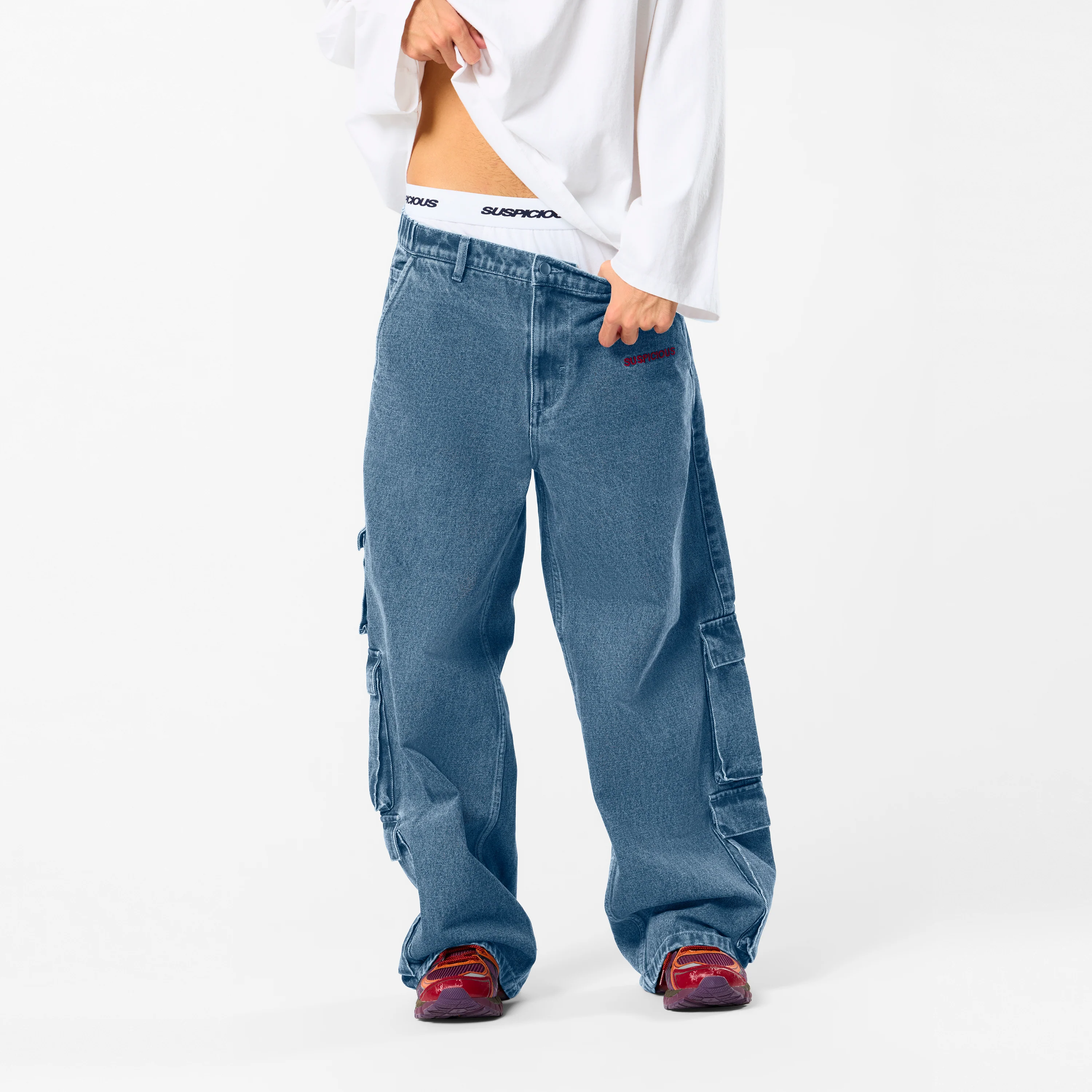 Polkaline / Suspicious Pocket Jeans - Blue - Image 2
