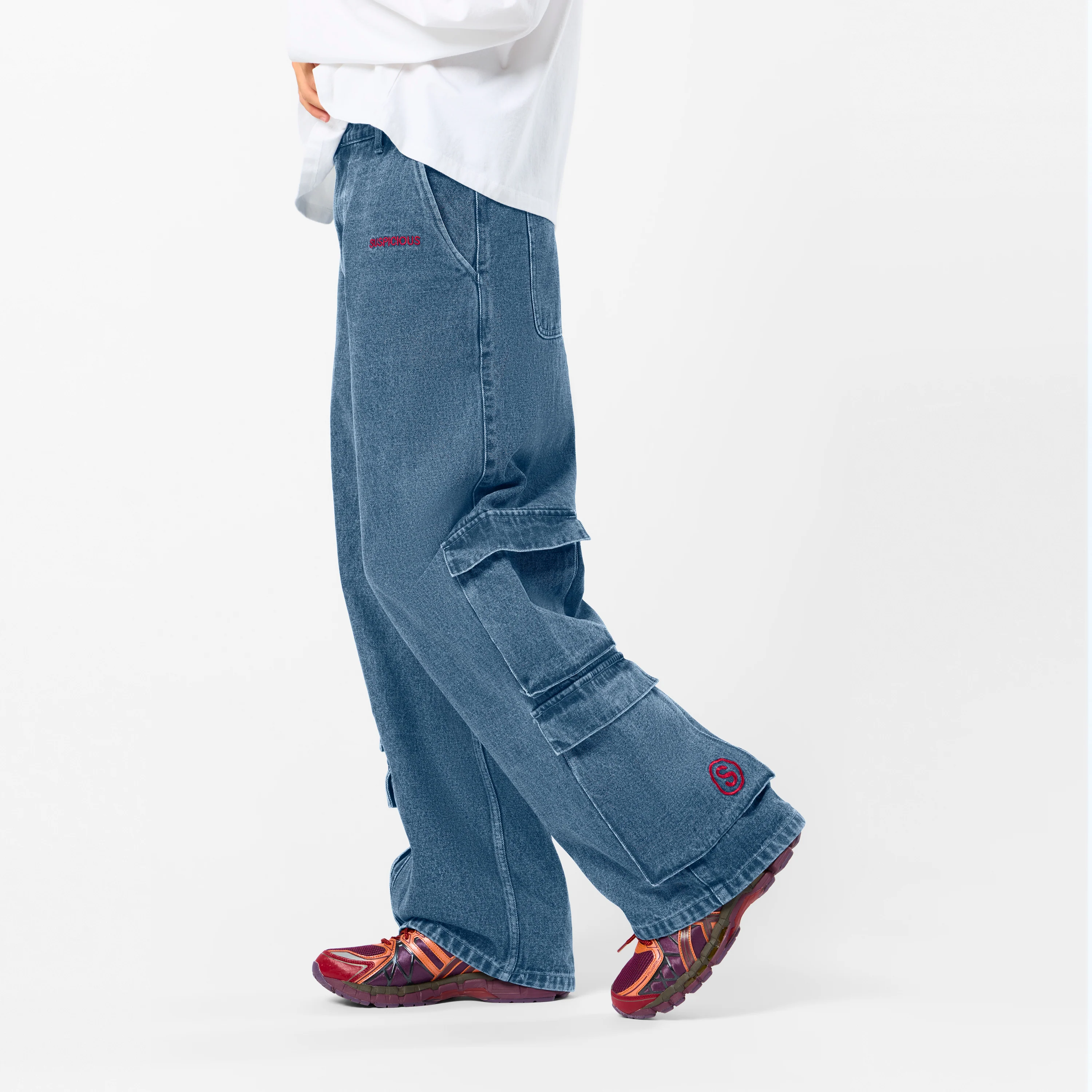 Polkaline / Suspicious Pocket Jeans - Blue - Image 4