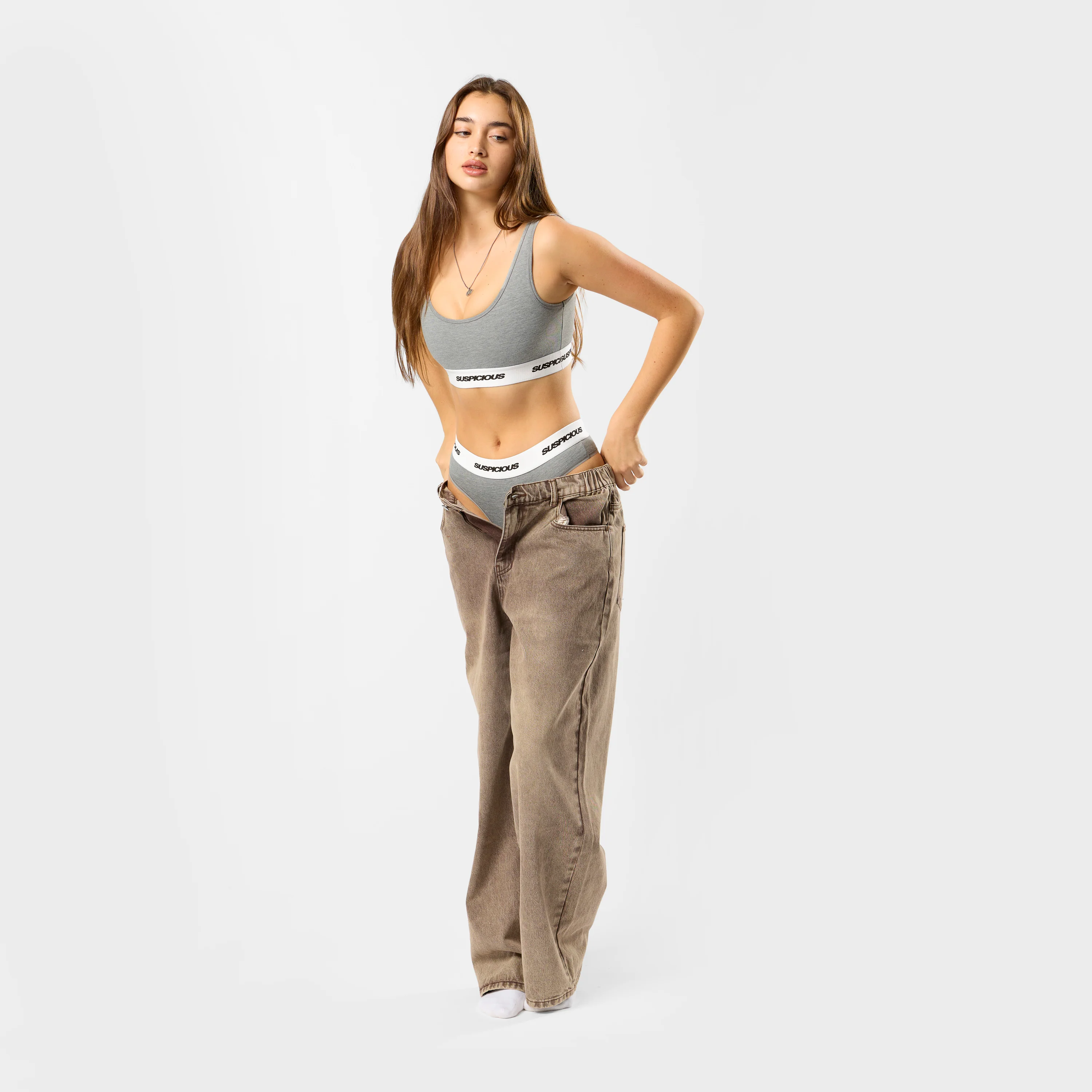 Polkaline / Suspicious String - Neutral Heather - Image 3