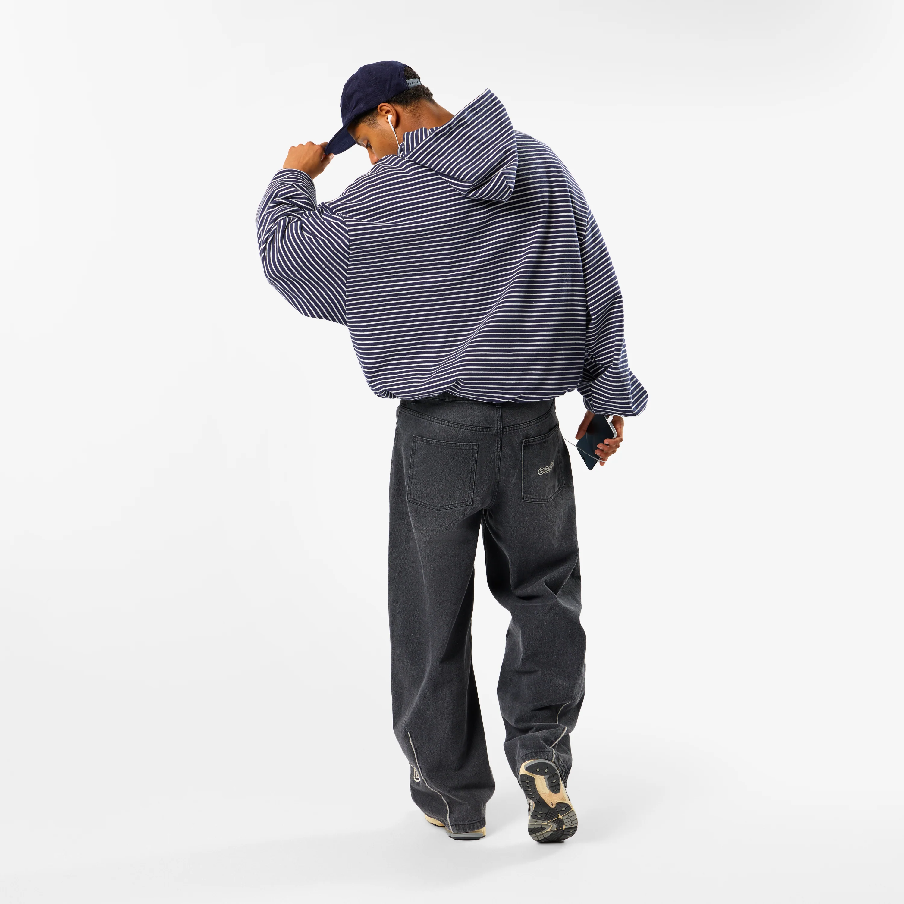 Polkaline / The SSPCS Striped Hoodie - Nightfall - Image 4