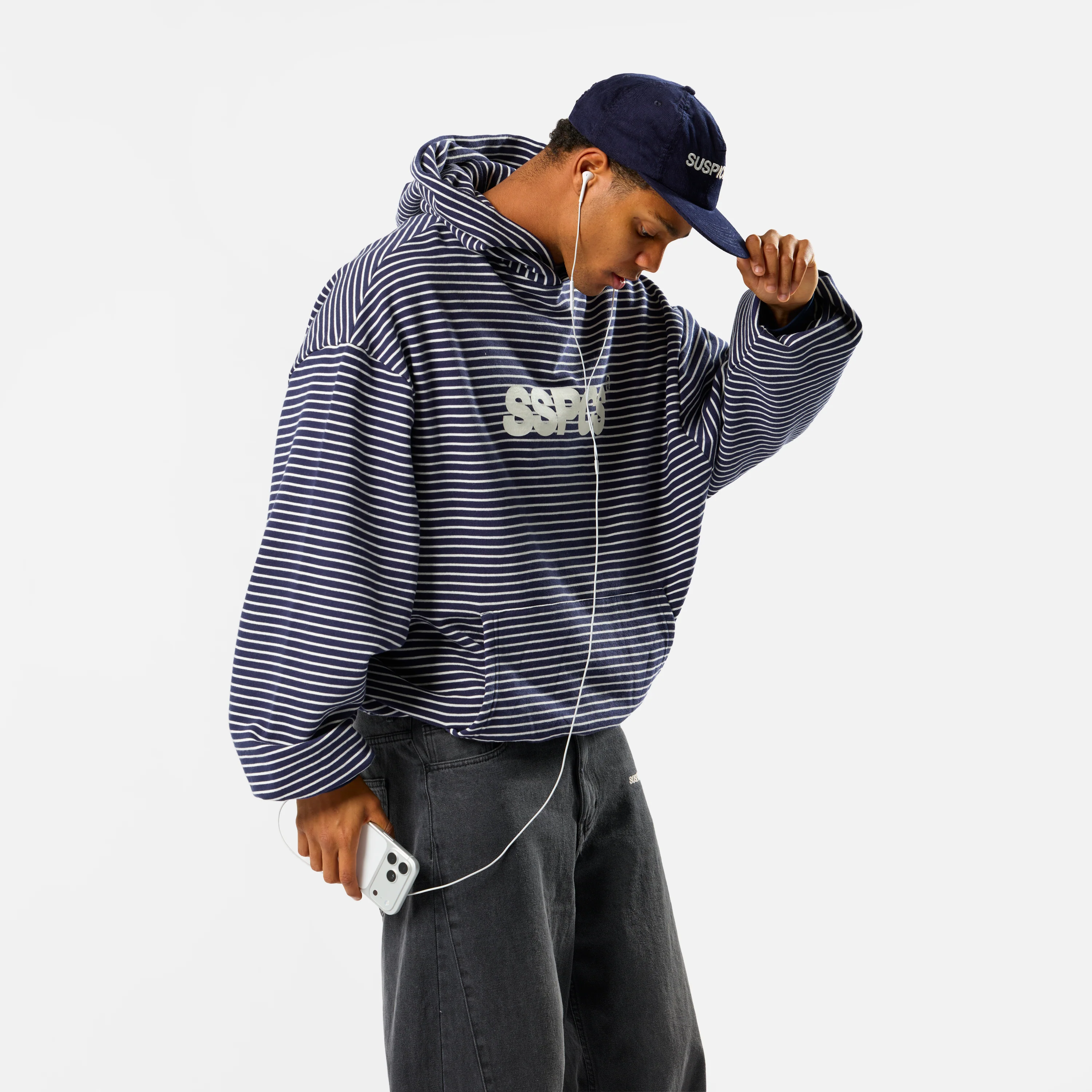 Polkaline / The SSPCS Striped Hoodie - Nightfall - Image 7