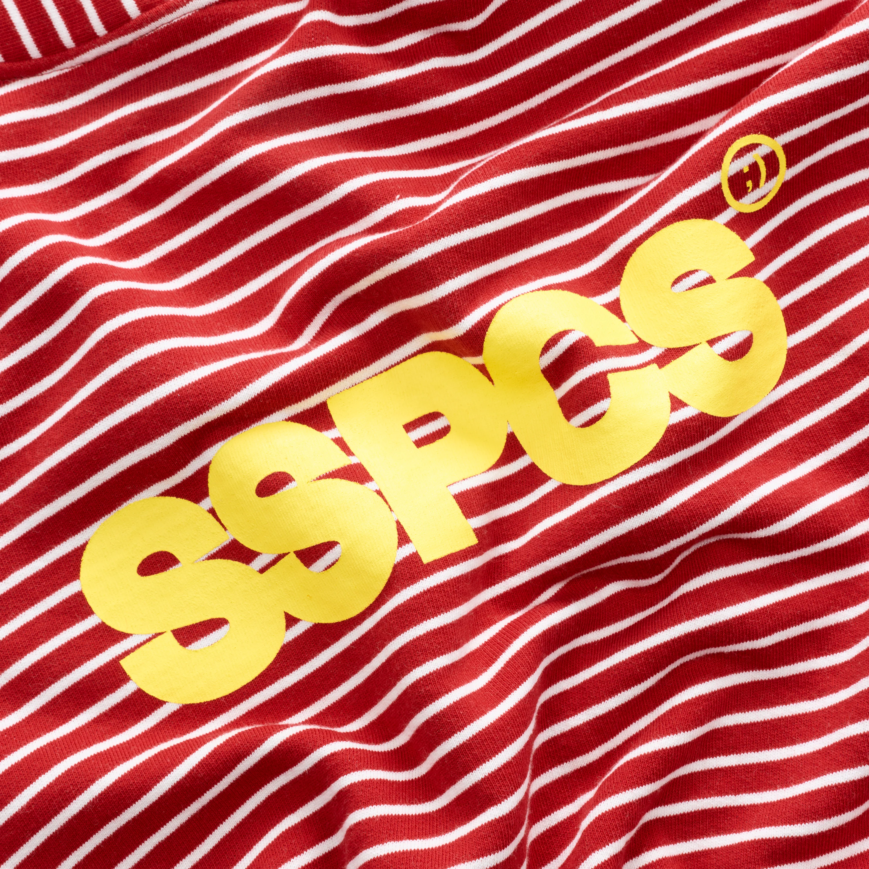Polkaline / The SSPCS Striped Hoodie - Red - Image 5