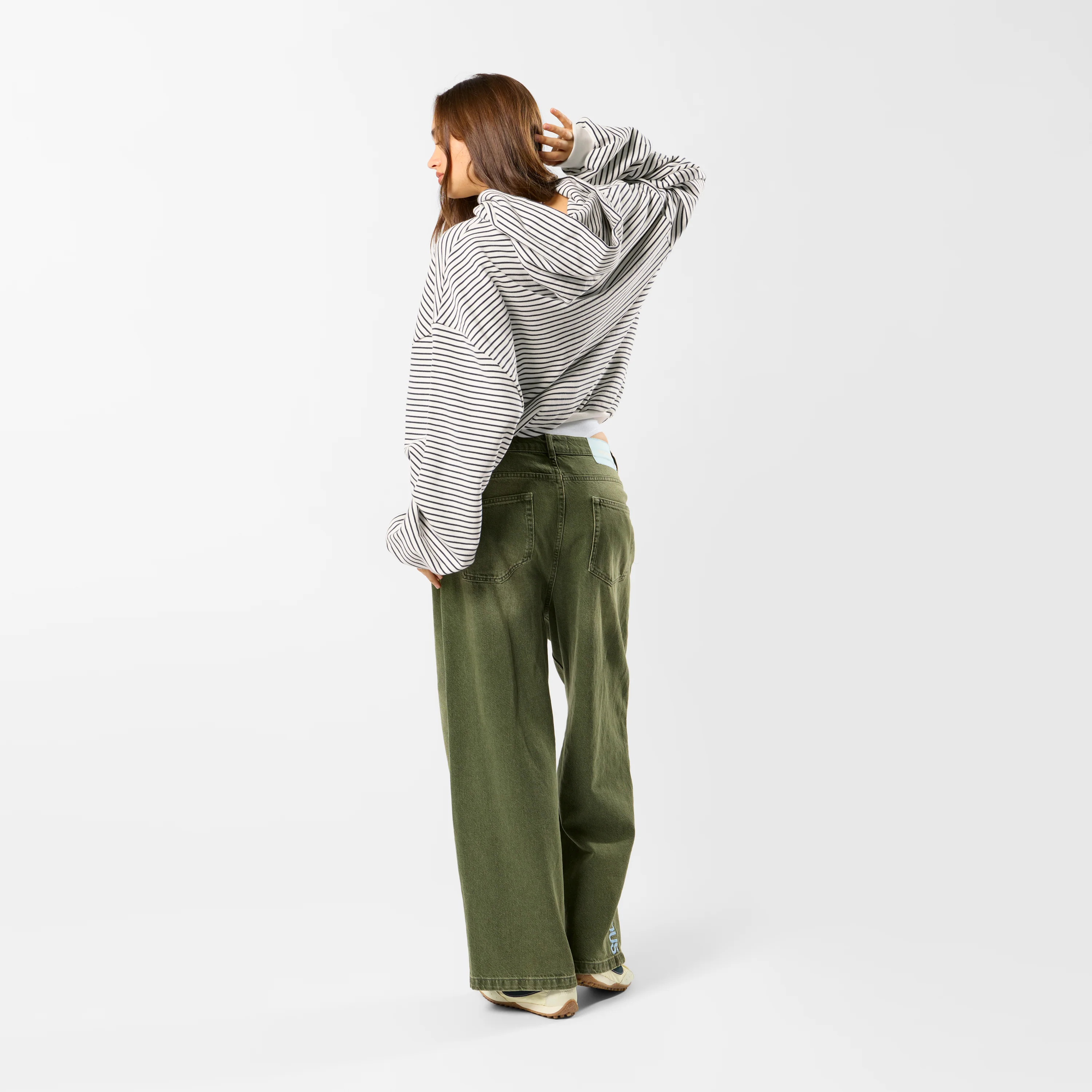 Polkaline / The SSPCS Striped Hoodie - White - Image 4