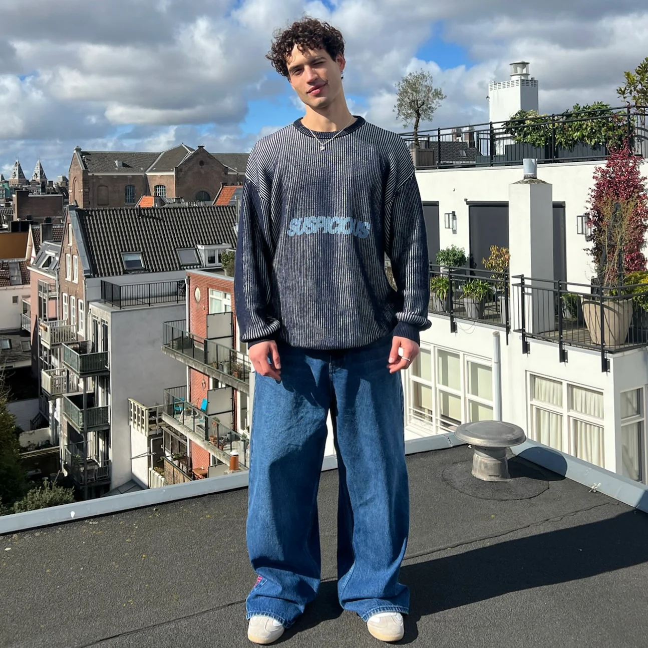 Pre Spring Drop / Slanted Vintage Knit - Nightfall - Image 4