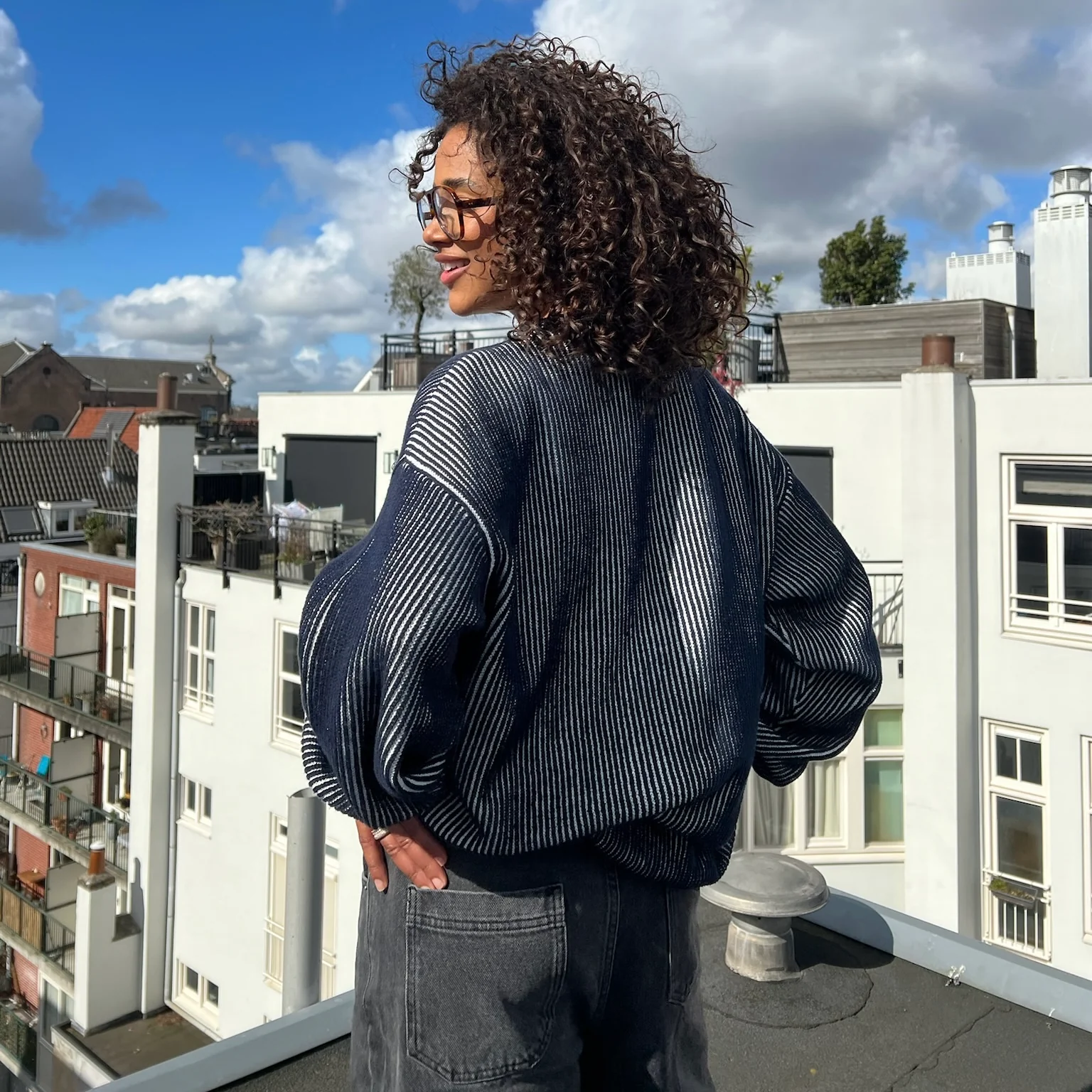Pre Spring Drop / Slanted Vintage Knit - Nightfall - Image 6
