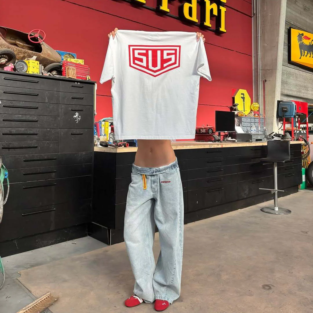 Racer / SUS Logo Tee - White - Image 10