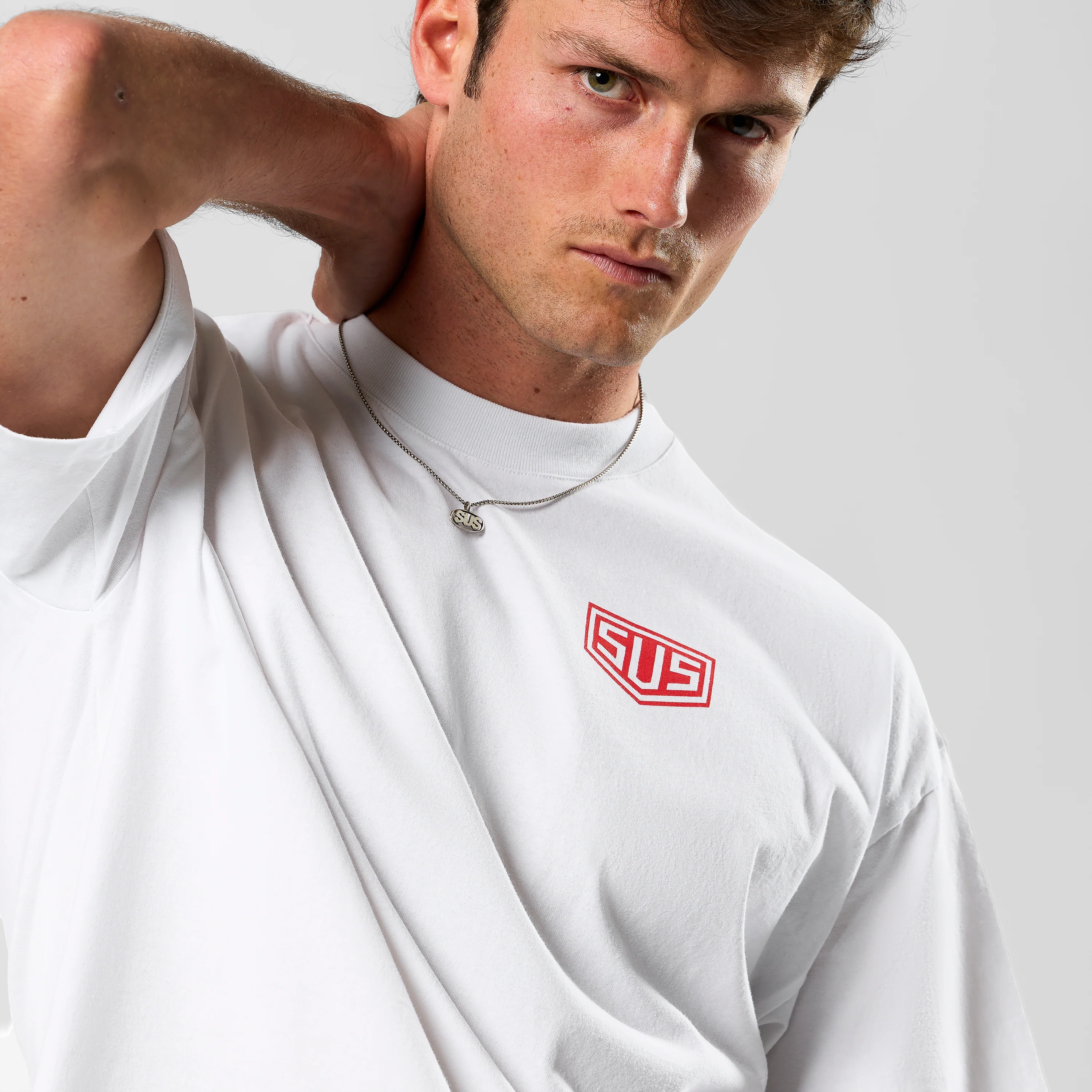 Racer / SUS Logo Tee - White - Image 4