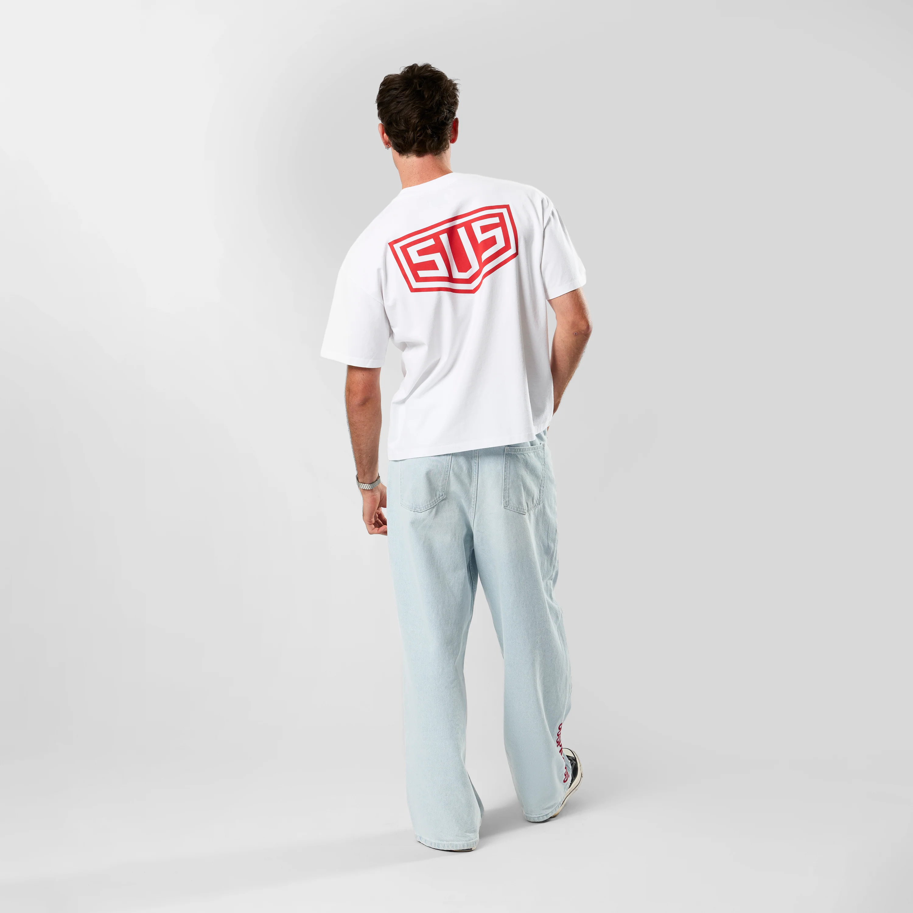 Racer / SUS Logo Tee - White - Image 5