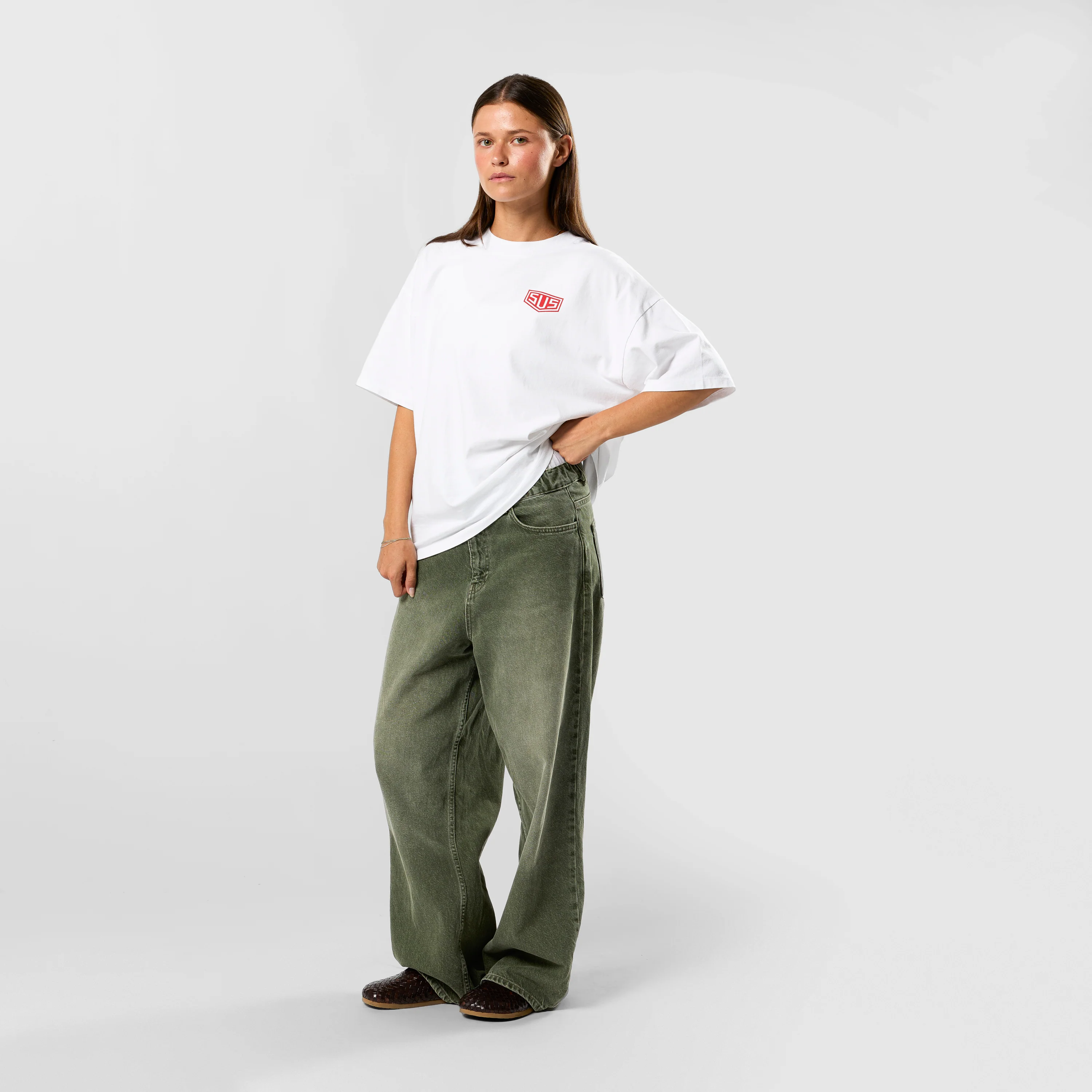 Racer / SUS Logo Tee - White - Image 7