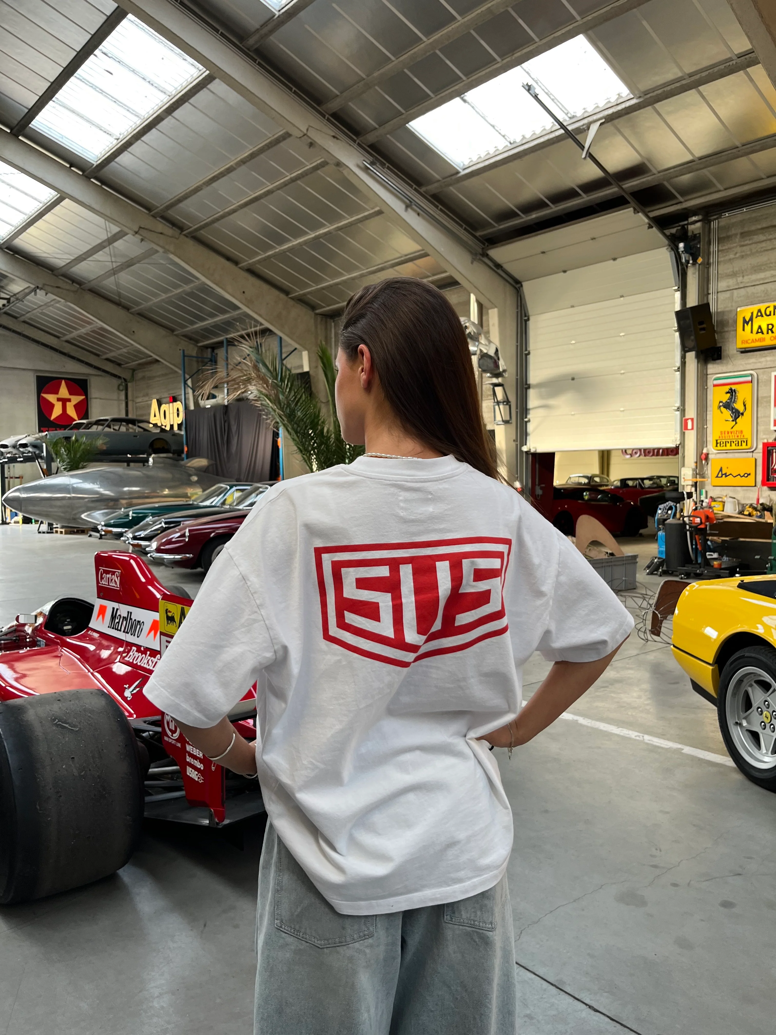 Racer / SUS Logo Tee - White - Image 9