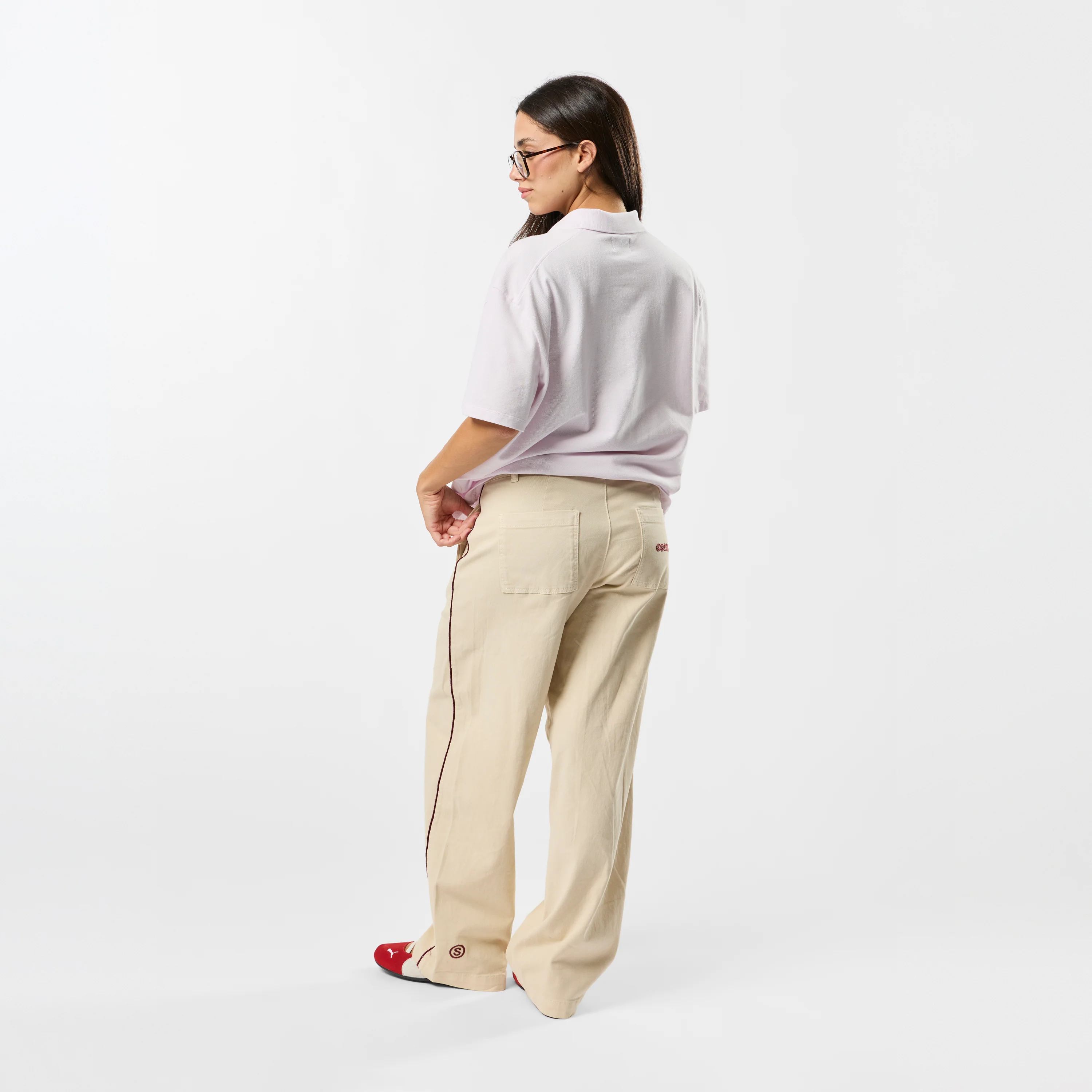 S2 / Signature Stamp Buttoned Polo - Orchid Ice - Image 8