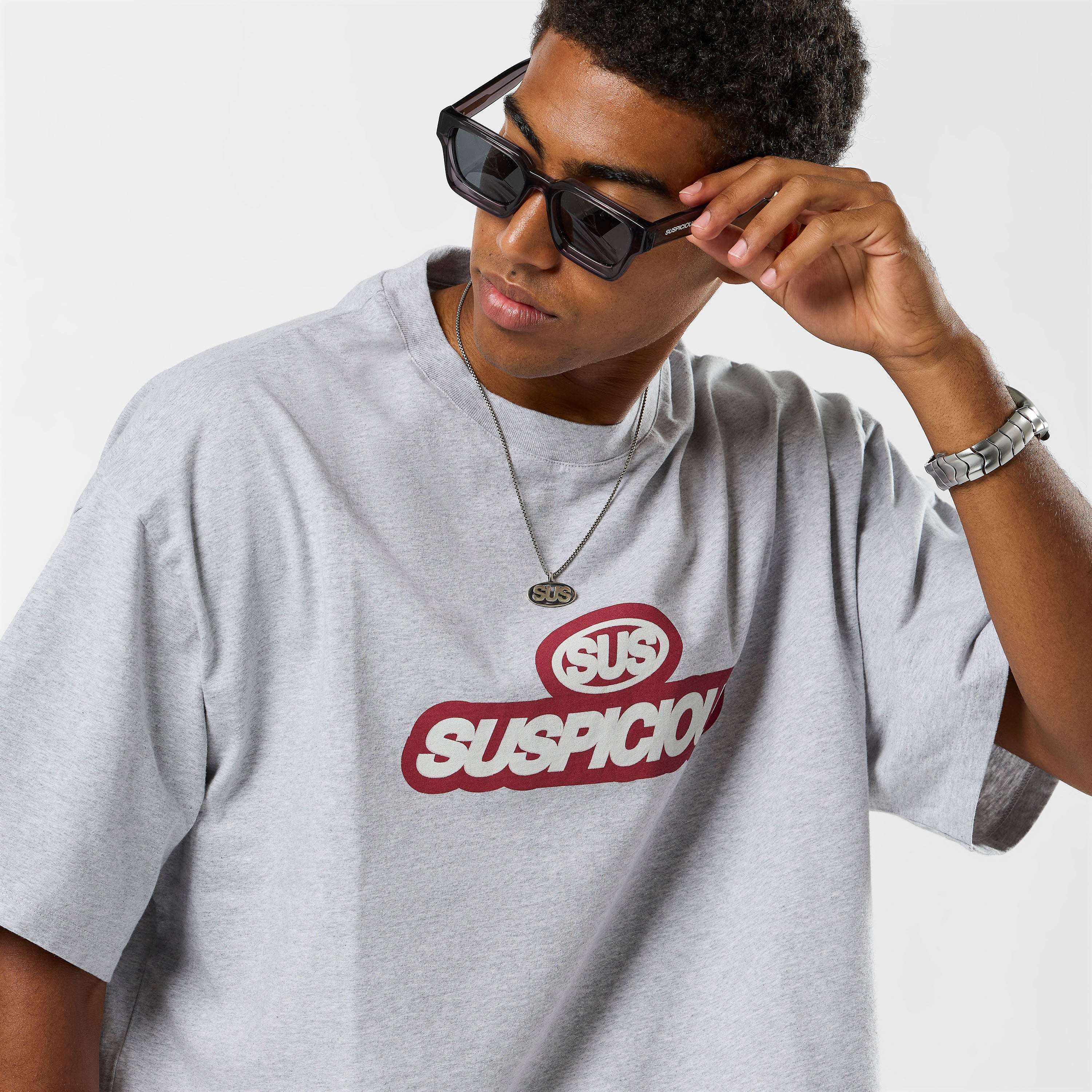 S2 / Signature Stamp Tee - Neutral Heather - Image 9