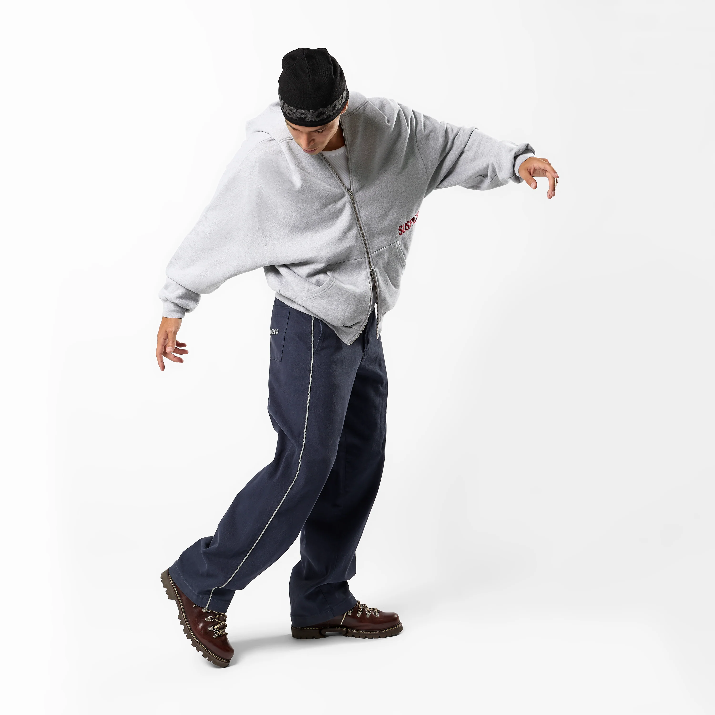 S2 / Stamped Piping Barrel Pants - Nightfall - Image 6