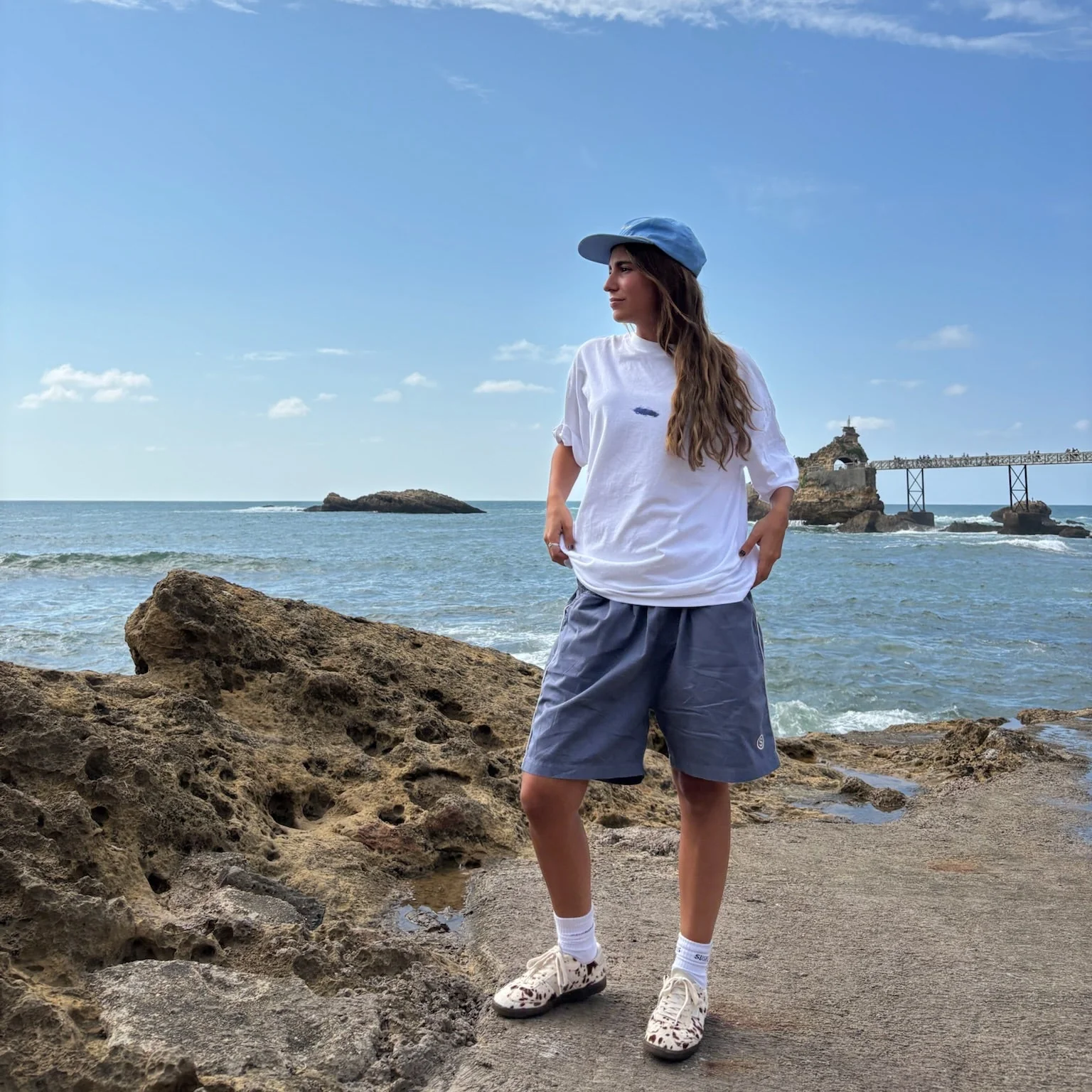 S2 / Stamped Piping Twill Shorts - Tidal Blue - Image 9