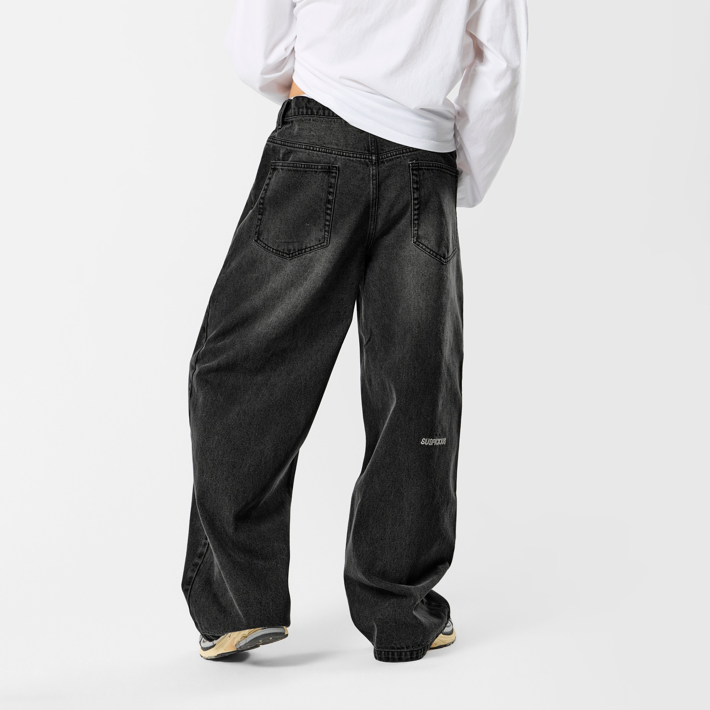 Softground / Essentials Baggy Jeans - Black - Image 5