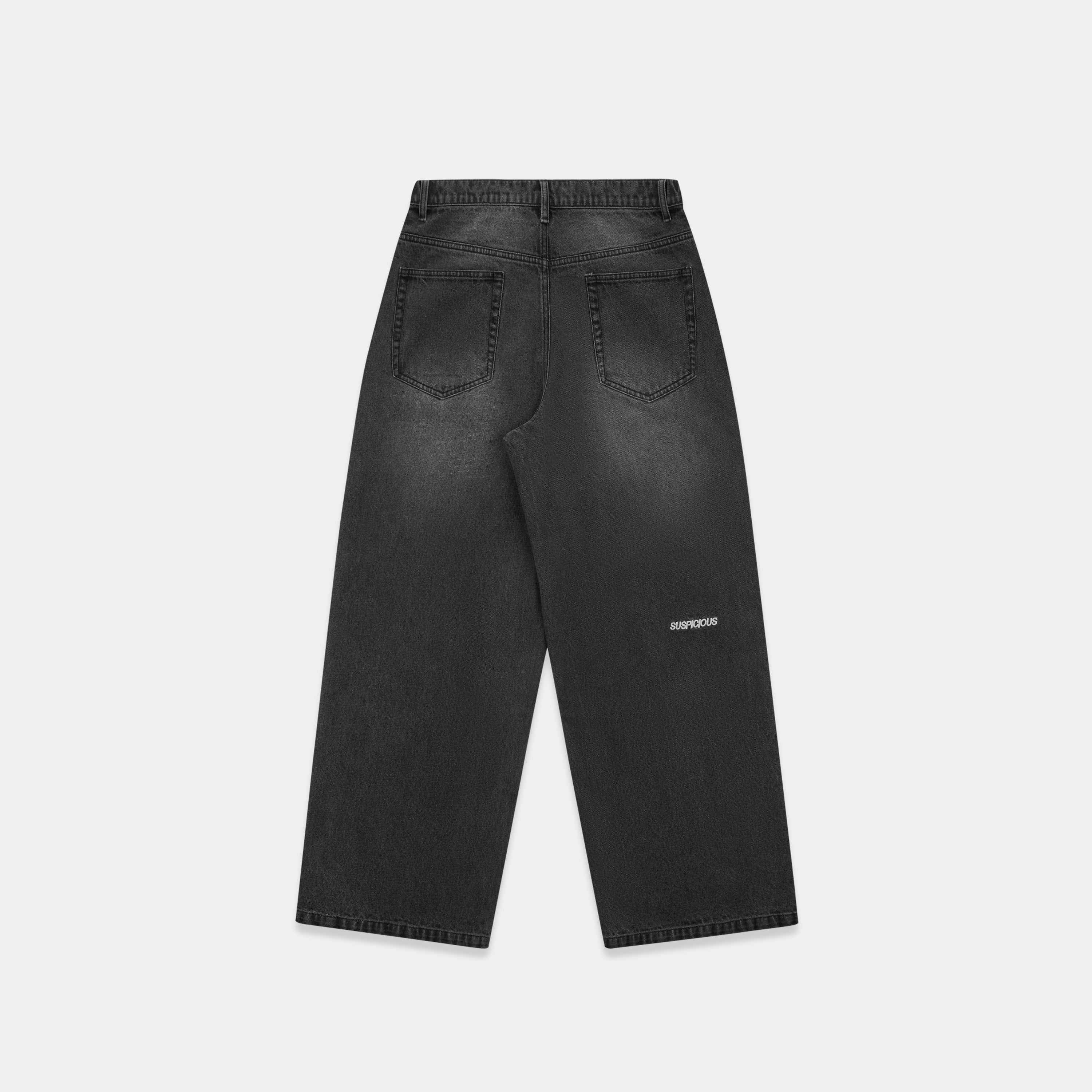 Softground / Essentials Baggy Jeans - Black - Image 6